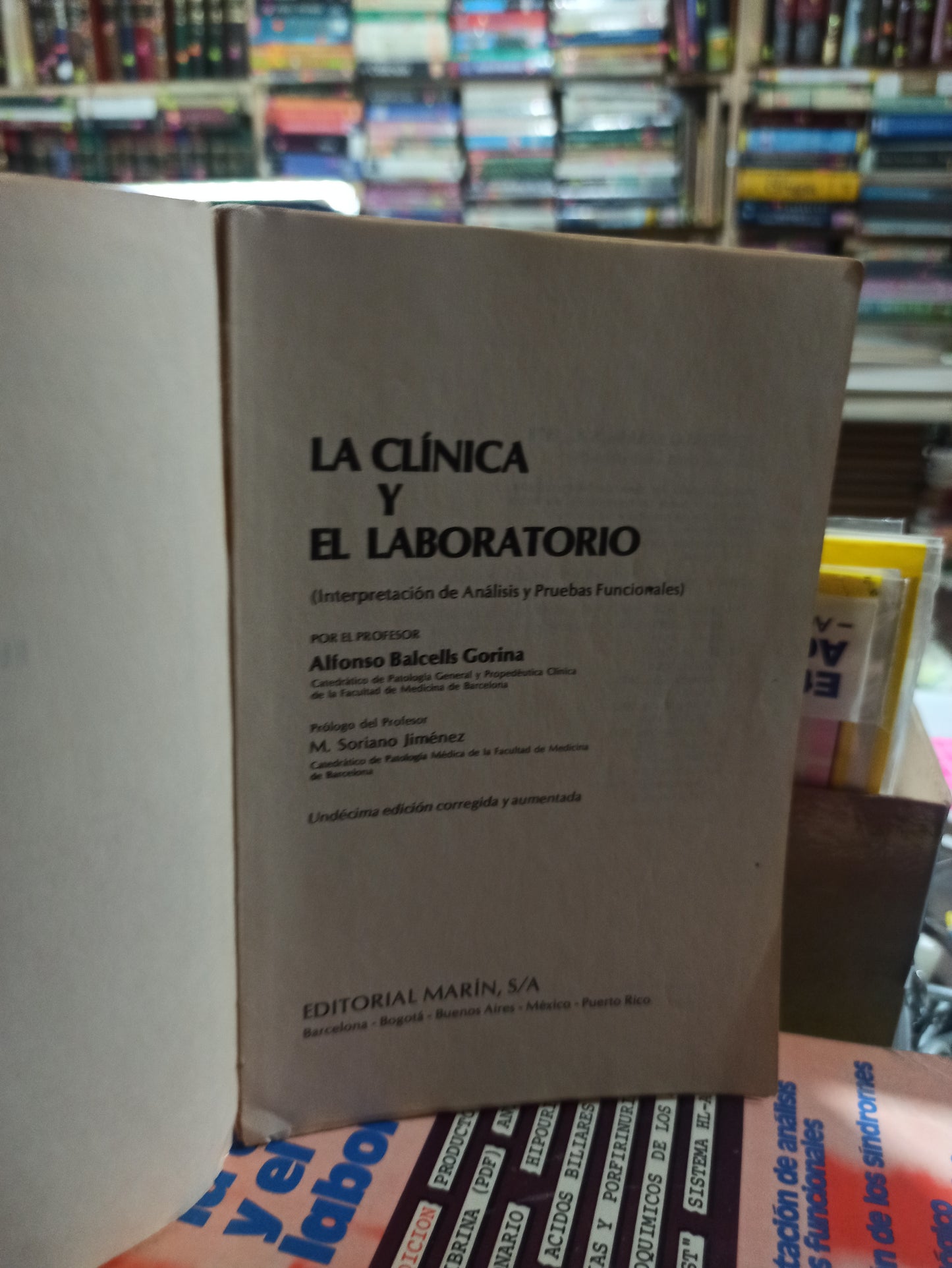 LA CLINICA Y EL LABORATORIO POR A. BALCELLS USADO SALUD ALDAMA
