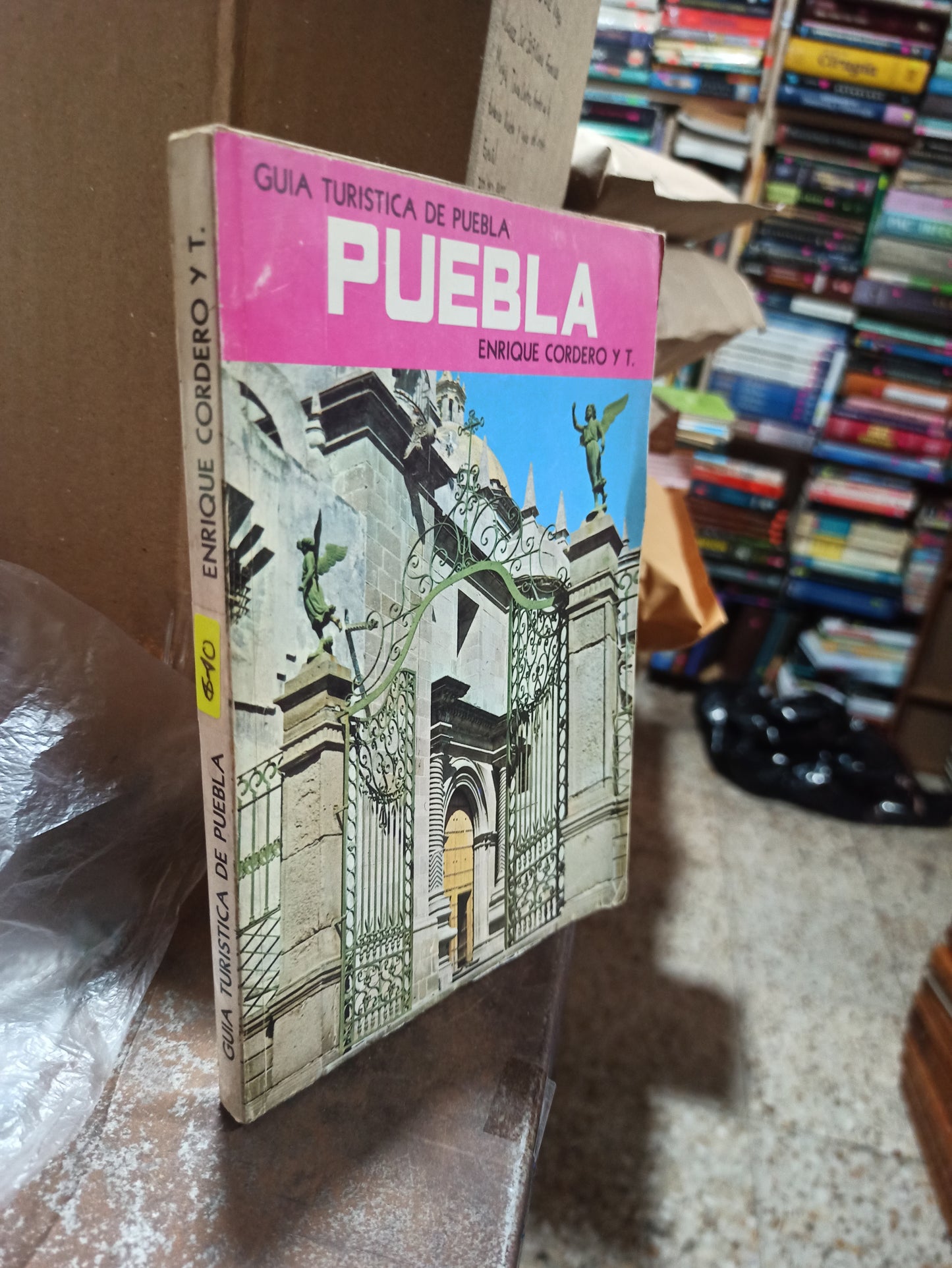 GUÍA TURÍSTICA DE PUEBLA POR ENRIQUE CORDERO Y T. USADO GEOGRAFÍA ALDAMA