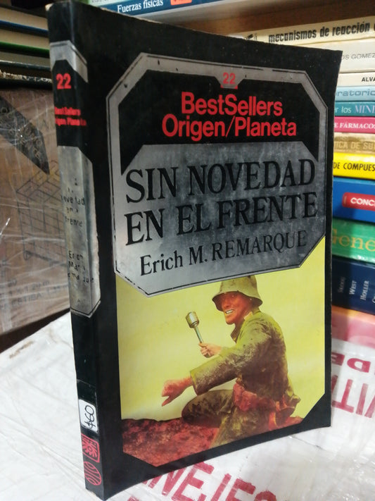 SIN NOVEDAD EN EL FRENTE #22 POR ERICH M REMARQUE USADO NOVELA