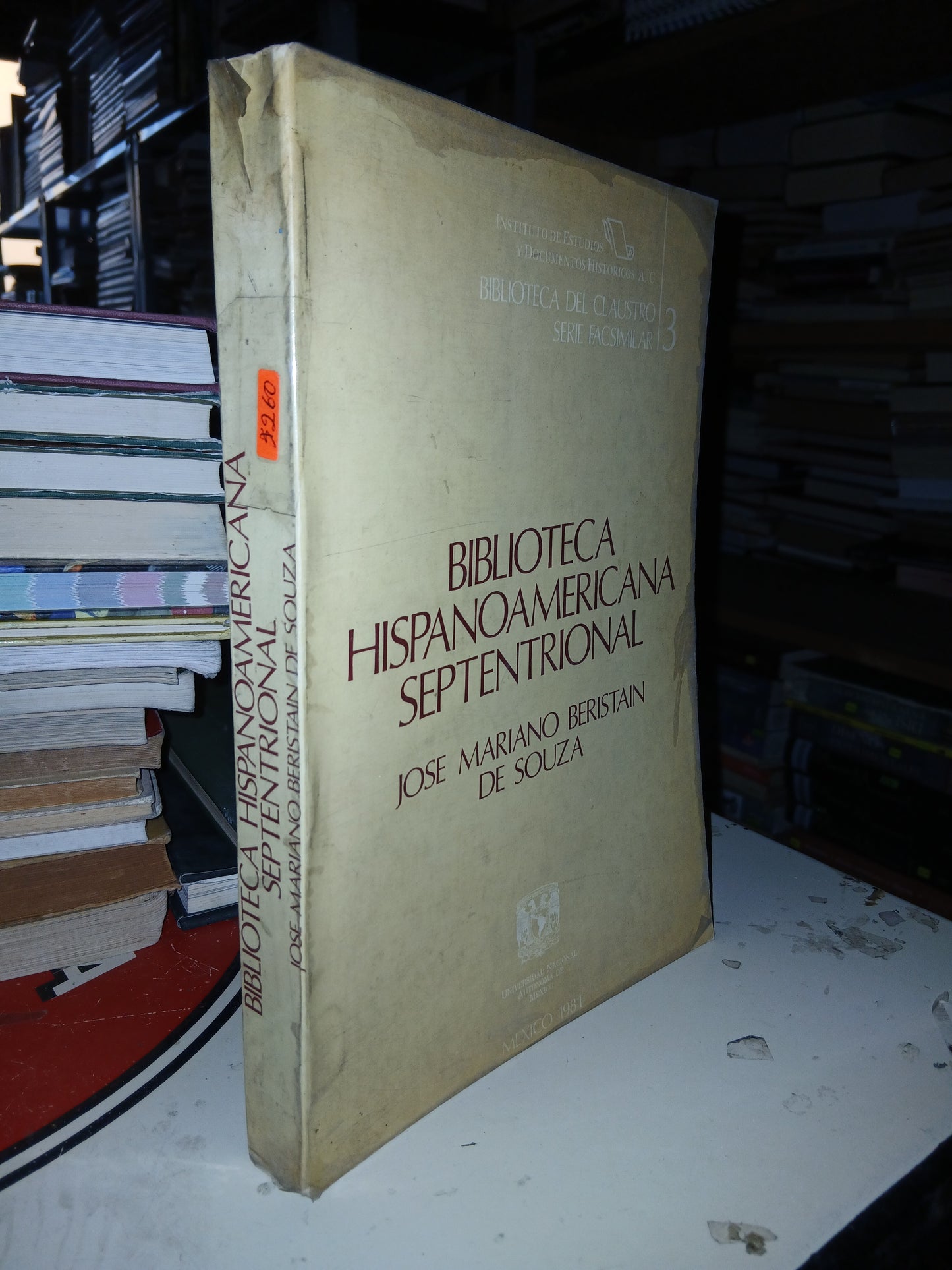 BIBLIOTECA HISPANOAMERICANA SEPTENTRIONAL POR JOSÉ MARIANO BERISTAIN DE SOUZA USADO HISTORIA LITERARIO 207