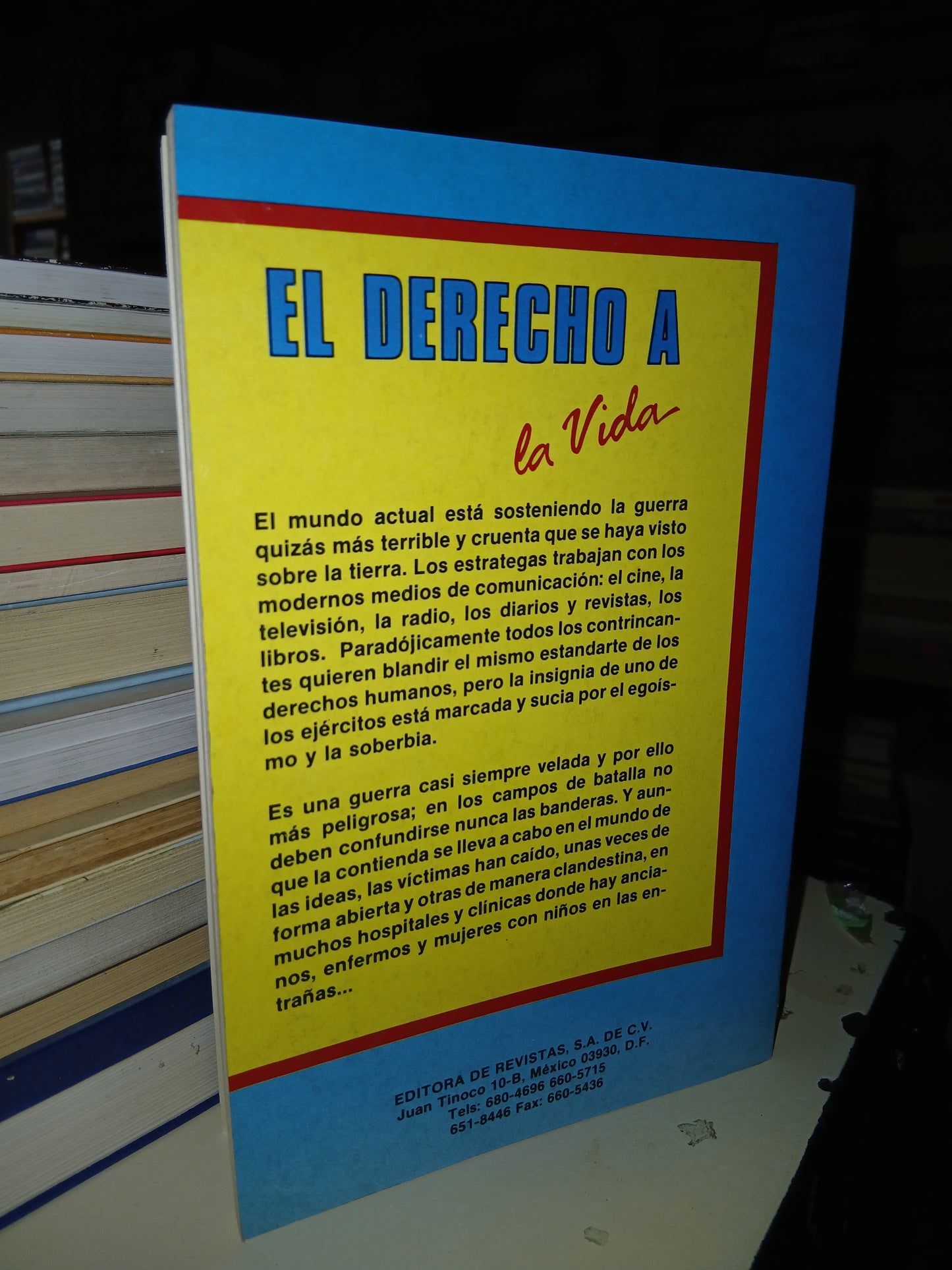 EL DERECHO A LA VIDA USADO SUPERACIÓN PERSONAL LITERARIO 207