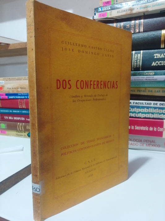 DOS CONFERENCIAS POR GUILLERMO CASTRO USADO POLÍTICA JUAREZ