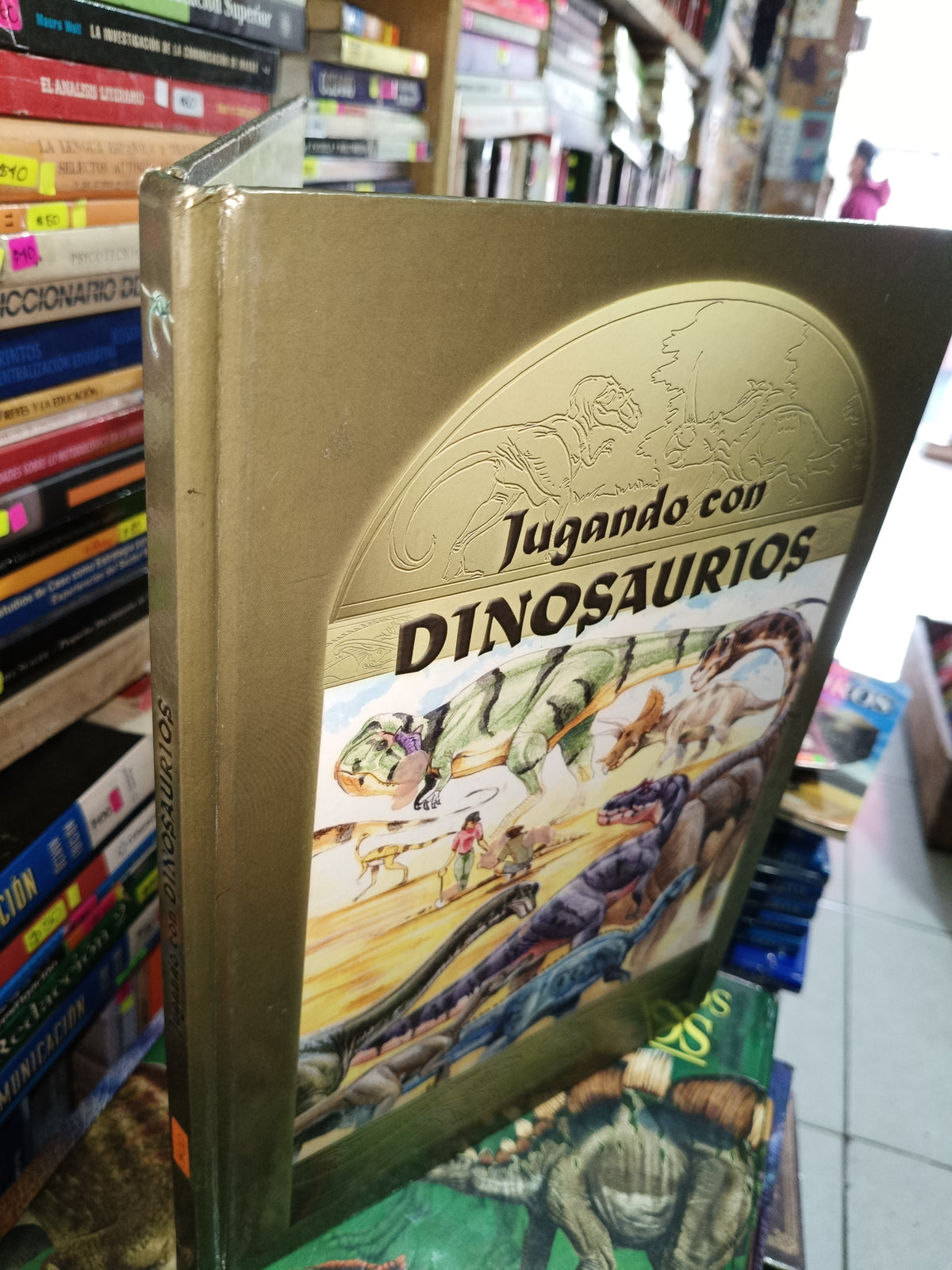 JUGANDO CON DINOSAURIOS USADO INFANTIL LITERARIO 305