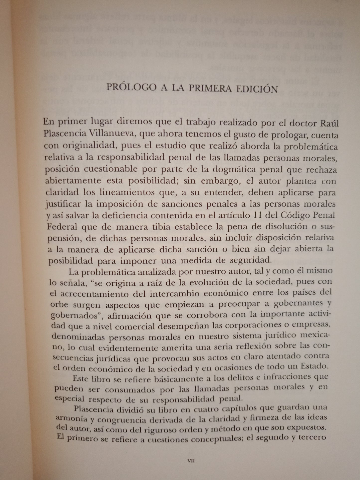 LOS DELITOS CONTRA EL ORDEN ECONÓMICO POR RAÚL PLASCENCIA VILLANUEVA USADO DERECHO LITERARIO 305