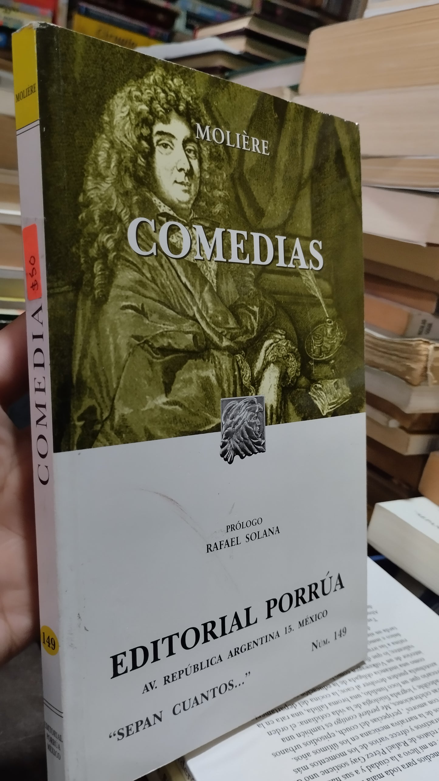 COMEDIAS POR MOLIERE LIBRO USADO NOVELAS ALDAMA