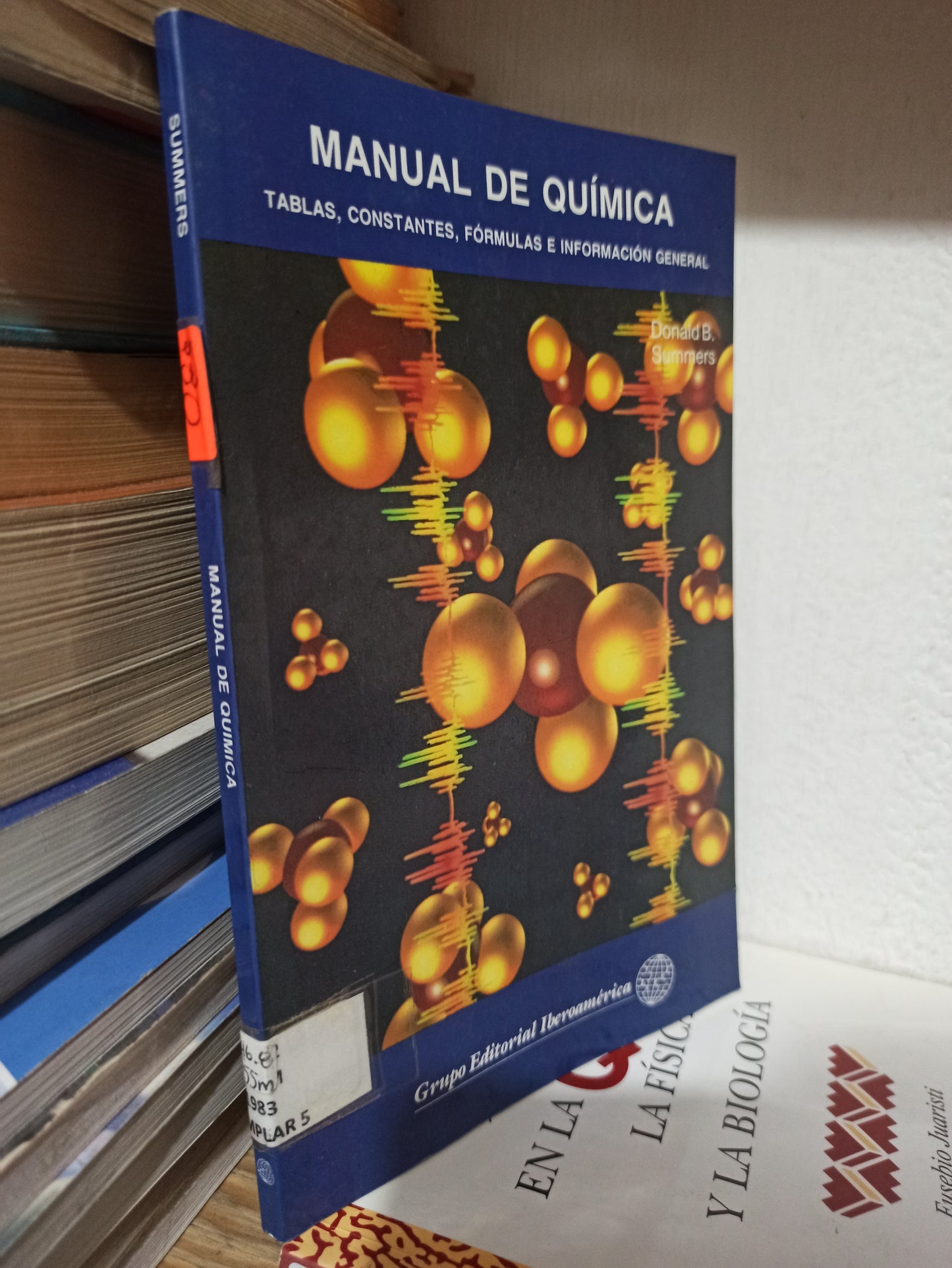 MANUAL DE QUIMICA TABLAS CONSTANTES  FORMULAS E INFORMACION GENERAL POR DONALD B. SUMMERS USADO QUÍMICA JUÁREZ