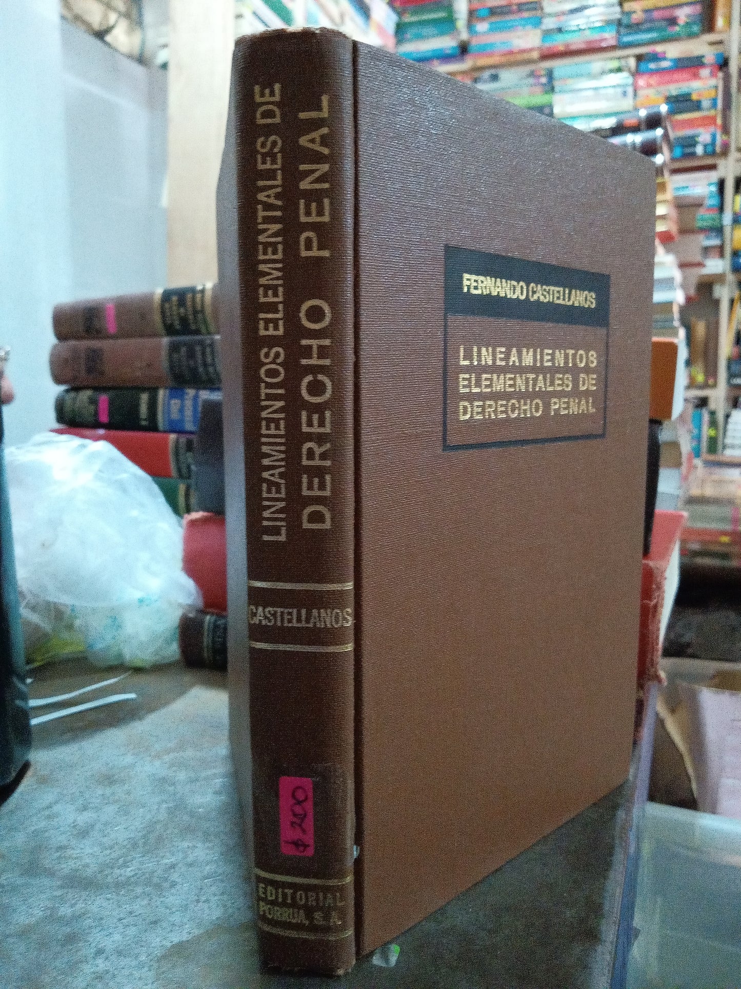 LINEAMIENTOS ELEMENTALES DE DERECHO PENAL PIR FERNANDO CASTELLANOS USADO DERECHO ALDAMA