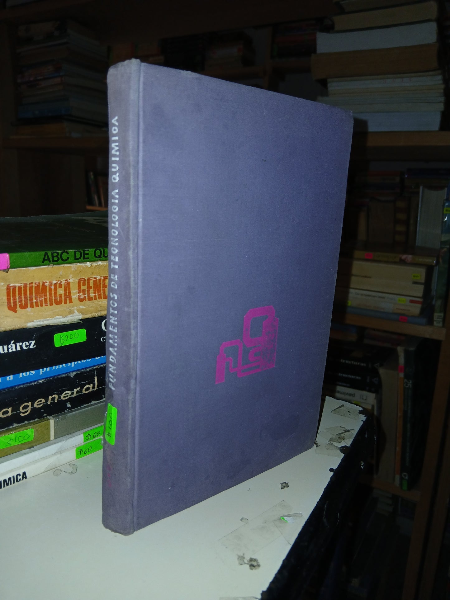 FUNDAMENTOS DE TECNOLOGÍA QUÍMICA TRADUCIDO POR VICTORIA VALDÉZ MENDOZA USADO QUÍMICA LITERARIO 207