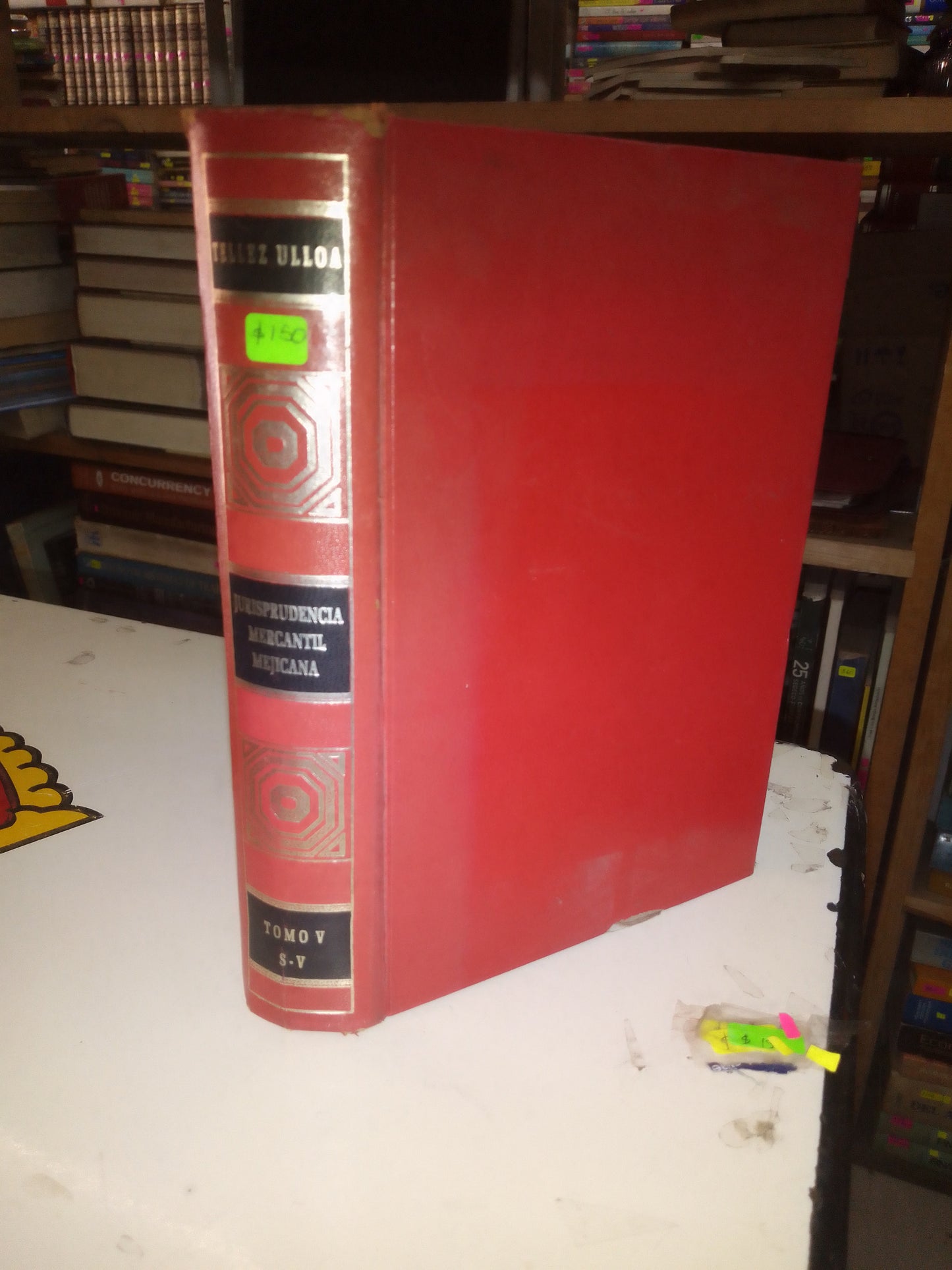 JURISPRUDENCIA MERCANTIL MEJICANA TOMO V POR TELLEZ ULLOA USADO DERECHO LITERARIO 207