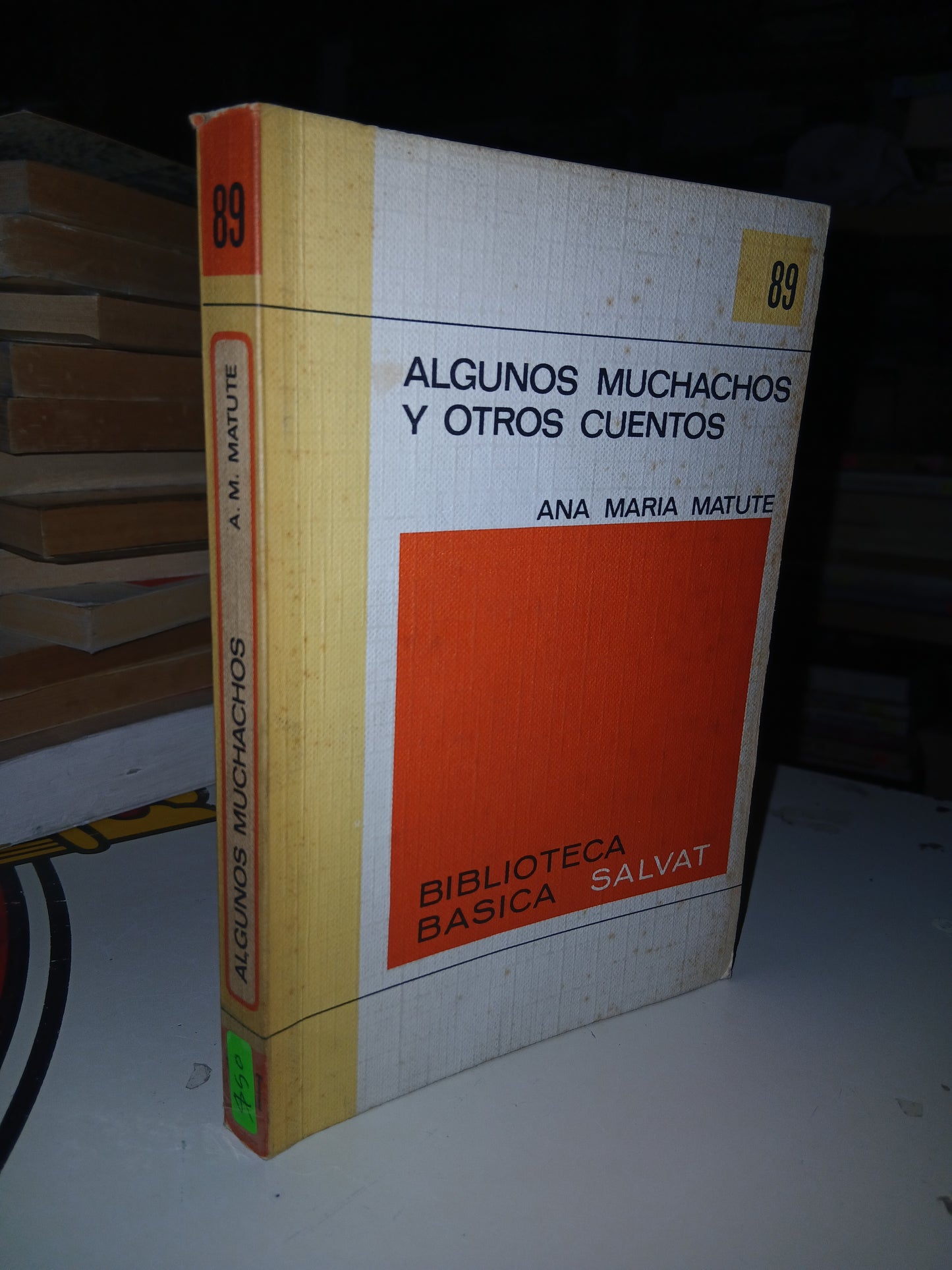 ALGUNOS MUCHACHOS Y OTROS CUENTOS POR ANA MARÍA MATUTE USADO NOVELA LITERARIO 207