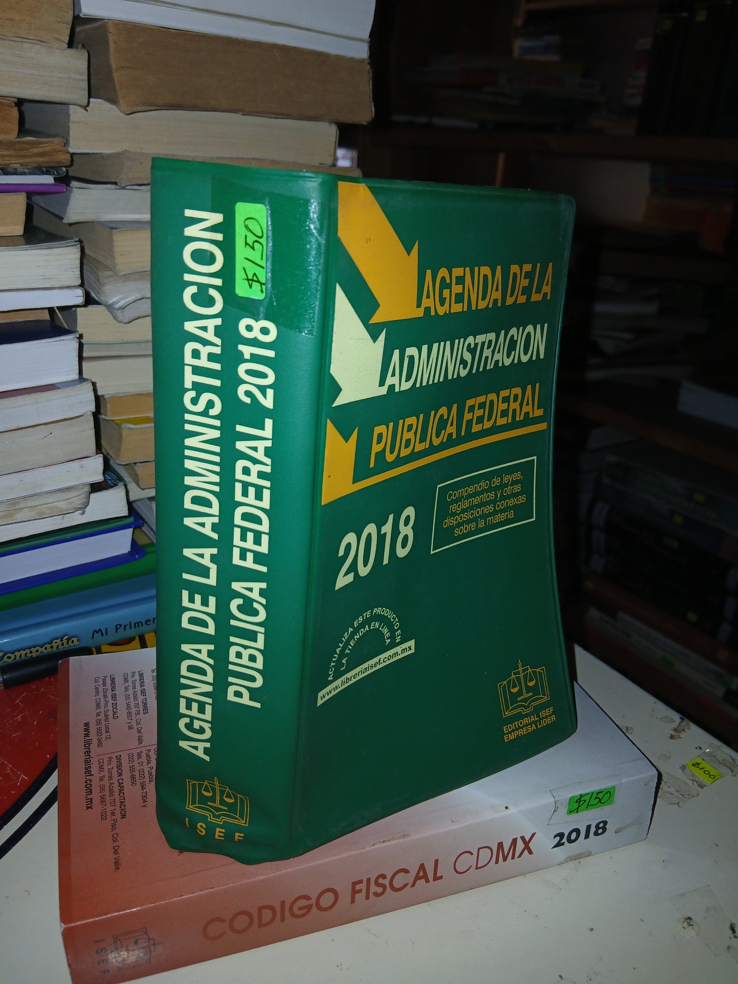 AGENDA DE LA ADMINISTRACIÓN PÚBLICA FEDERAL 2018 POR EDITORIAL ISEF USADO DERECHO LITERARIO 207