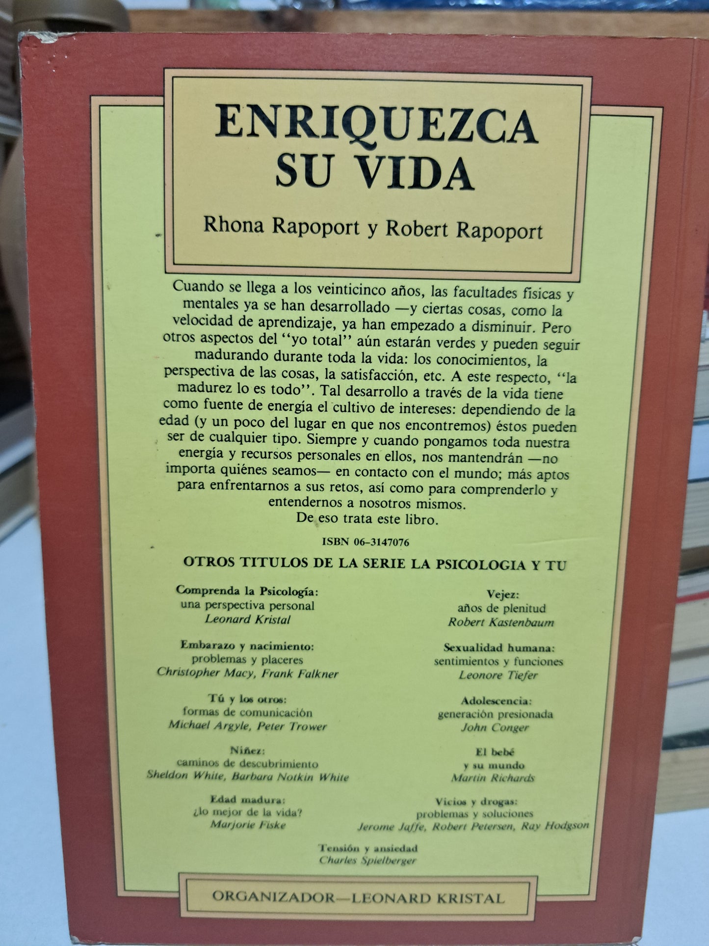 ENRIQUEZCA SU VIDA RHONA RAPOPORT Y ROBERT RAPOPORT USADO SUP. PERSONAL JUÁREZ