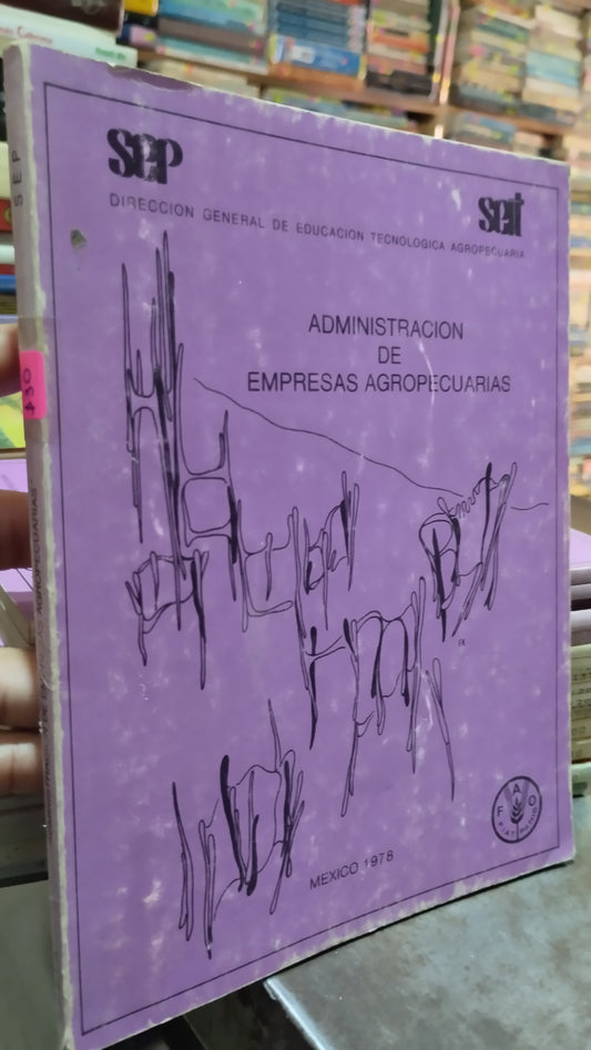 ADMINISTRACION DE EMPRESAS AGROPECUARIAS LIBRO USADO AGRICULTURA ALDAMA