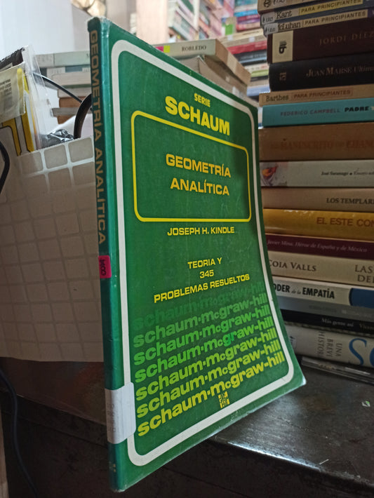 GEOMETRIA ANALITICA POR JOSEPH KINDLE USADO MATEMÁTICAS ALDAMA