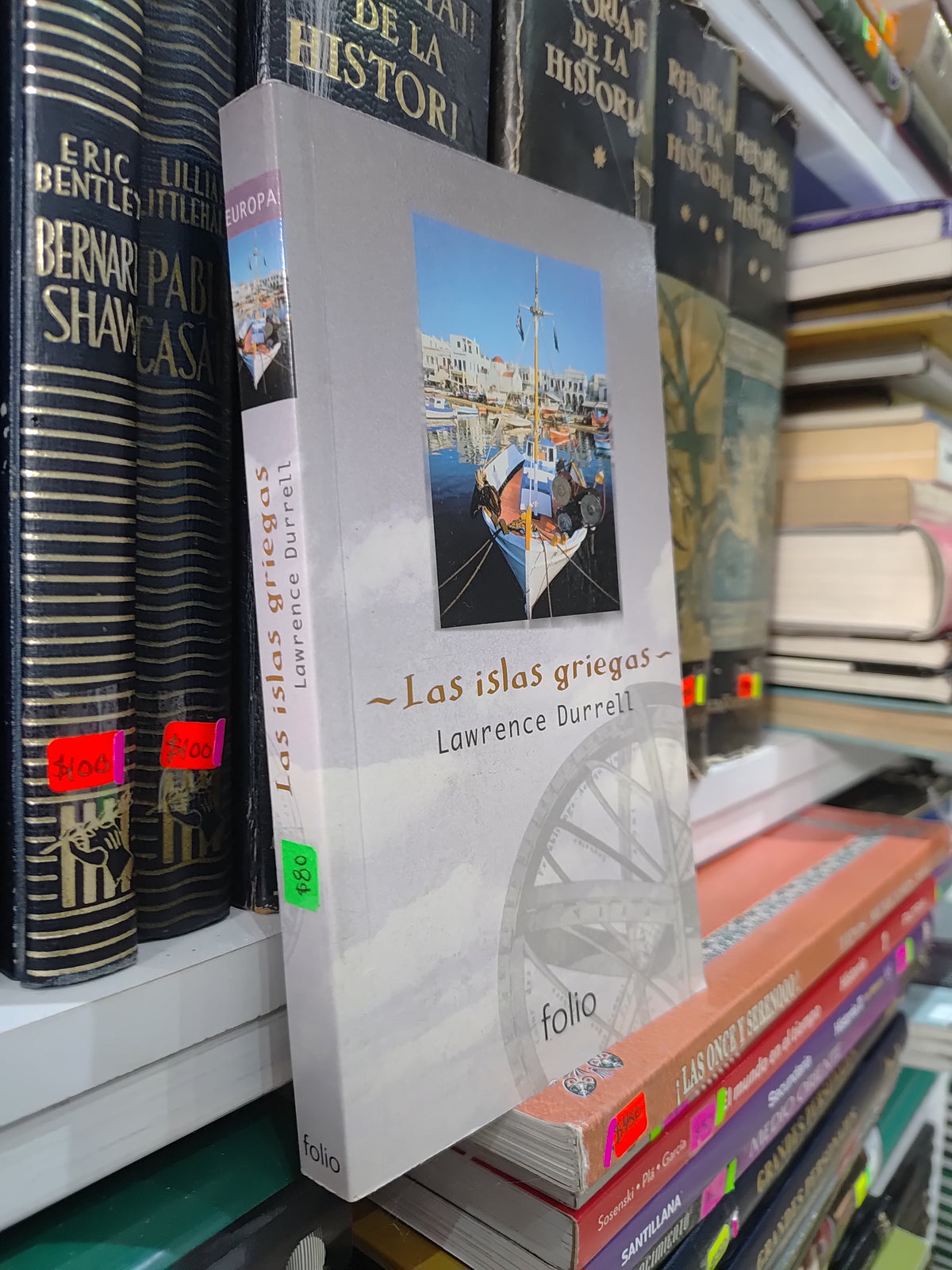 LAS ISLAS GRIEGAS POR LAWRENCE DURRELL USADO NOVELAS JUAREZ 515
