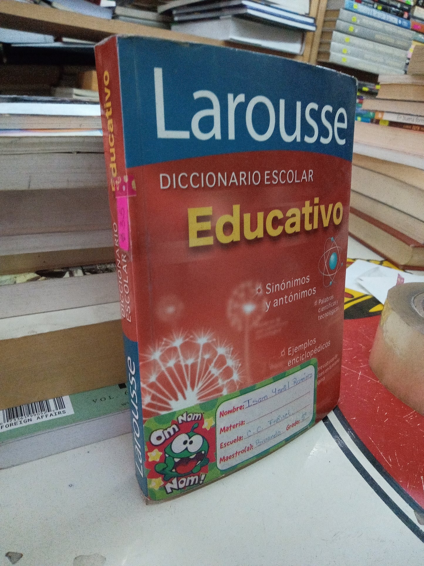 DICCIONARIO ESCOLAR EDUCATIVO USADO EDUCACIÓN LITERARIO 207