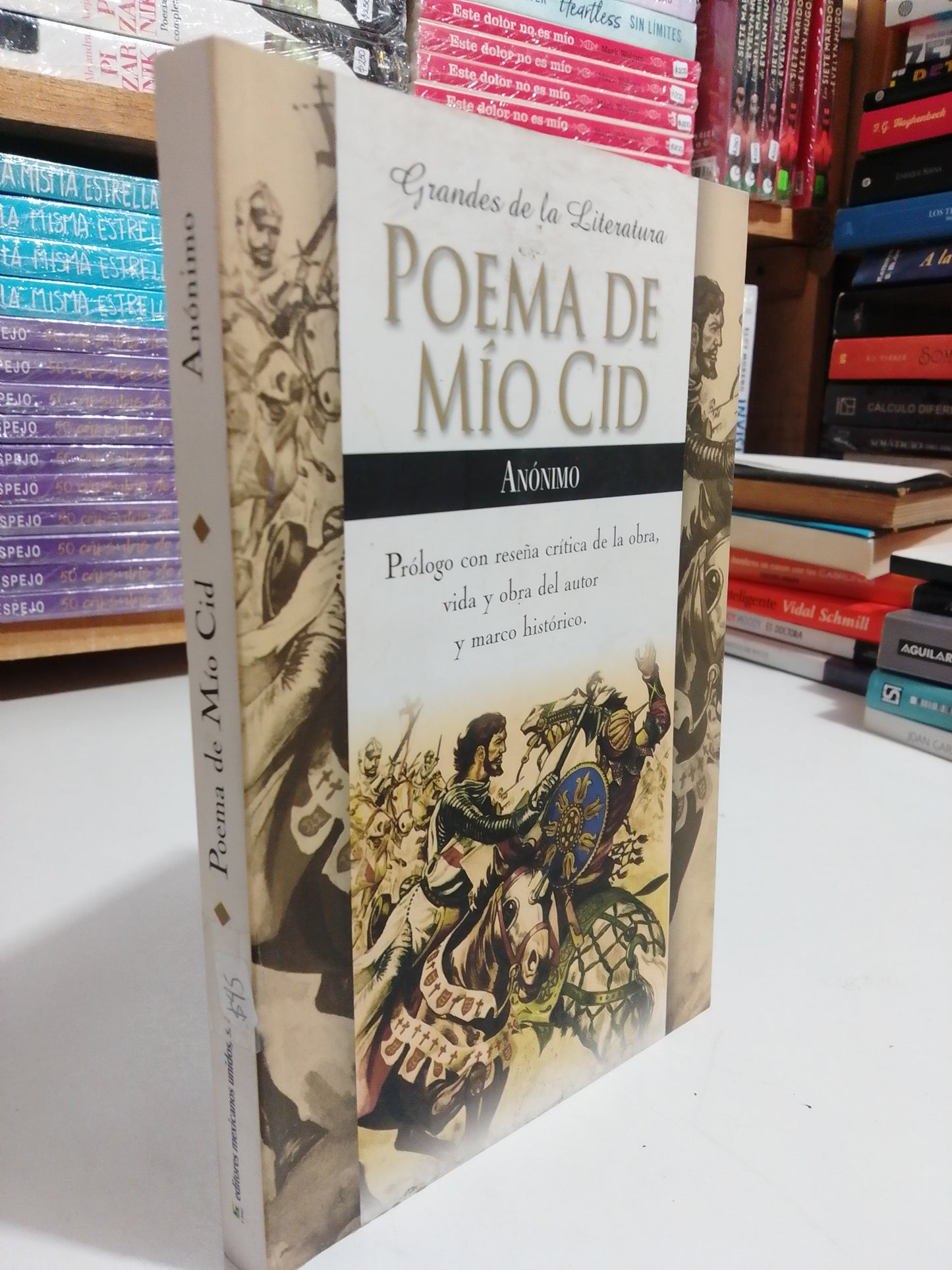 POEMA DE MIO CID POR ANONIMO USADO NOVELAS JUAREZ