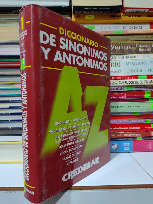 DICCIONARIO DE SINONIMOS Y ANTONIMOS POR EDITORIAL CREDIMAR USADO EDUCACION JUAREZ