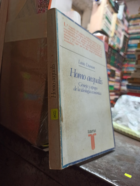 HOMO AEQUALIS POR LOUIS DUMONT USADO SOCIOLOGÍA ALDAMA