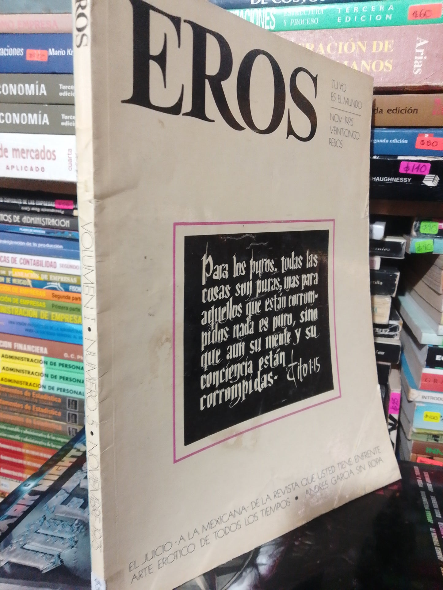 EROS VOLUMEN I USADO PSICOLOGIA JUAREZ