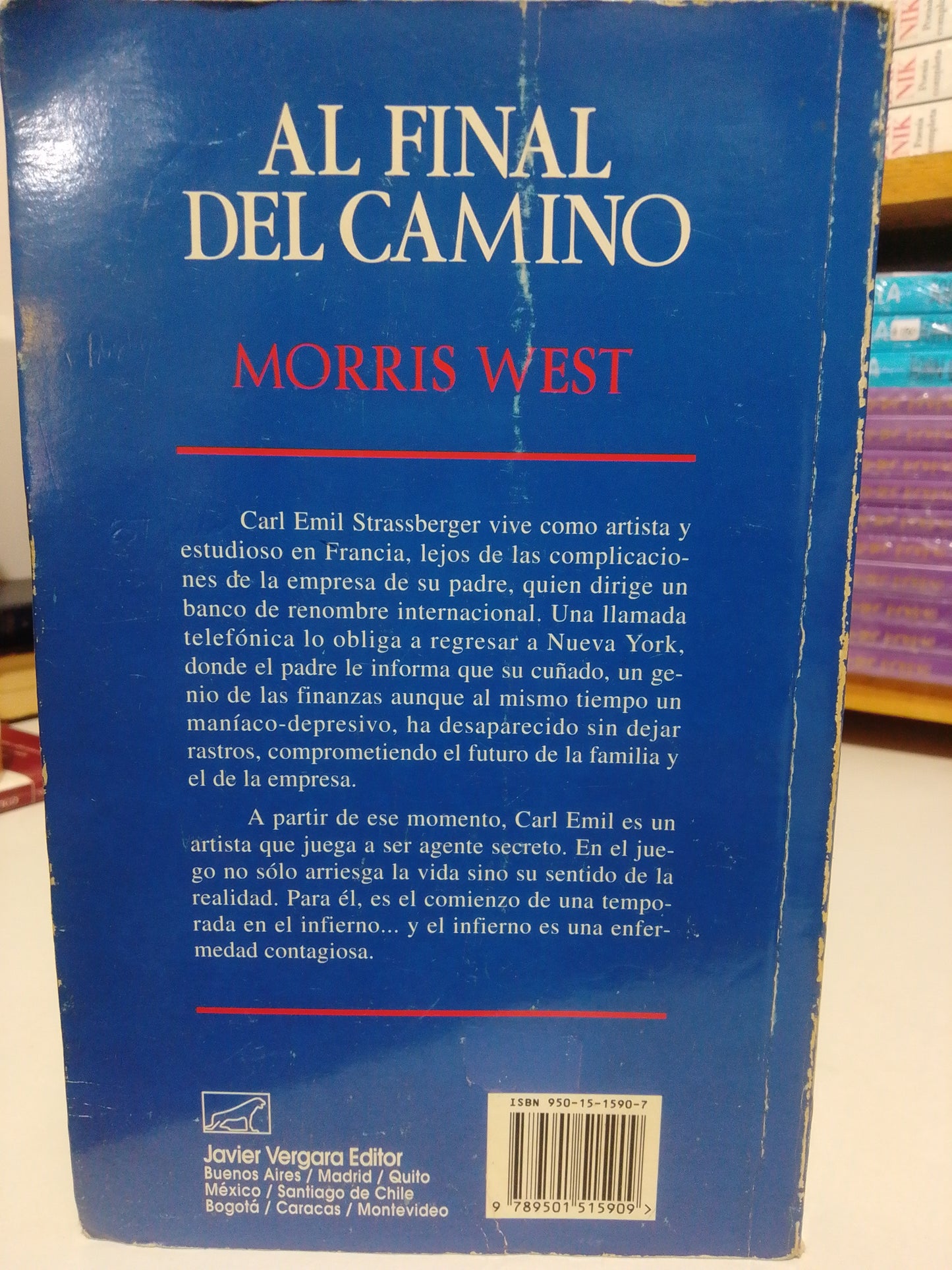 AL FINAL DEL CAMINO POR MORRIS WEST USADO NOVELA JUAREZ