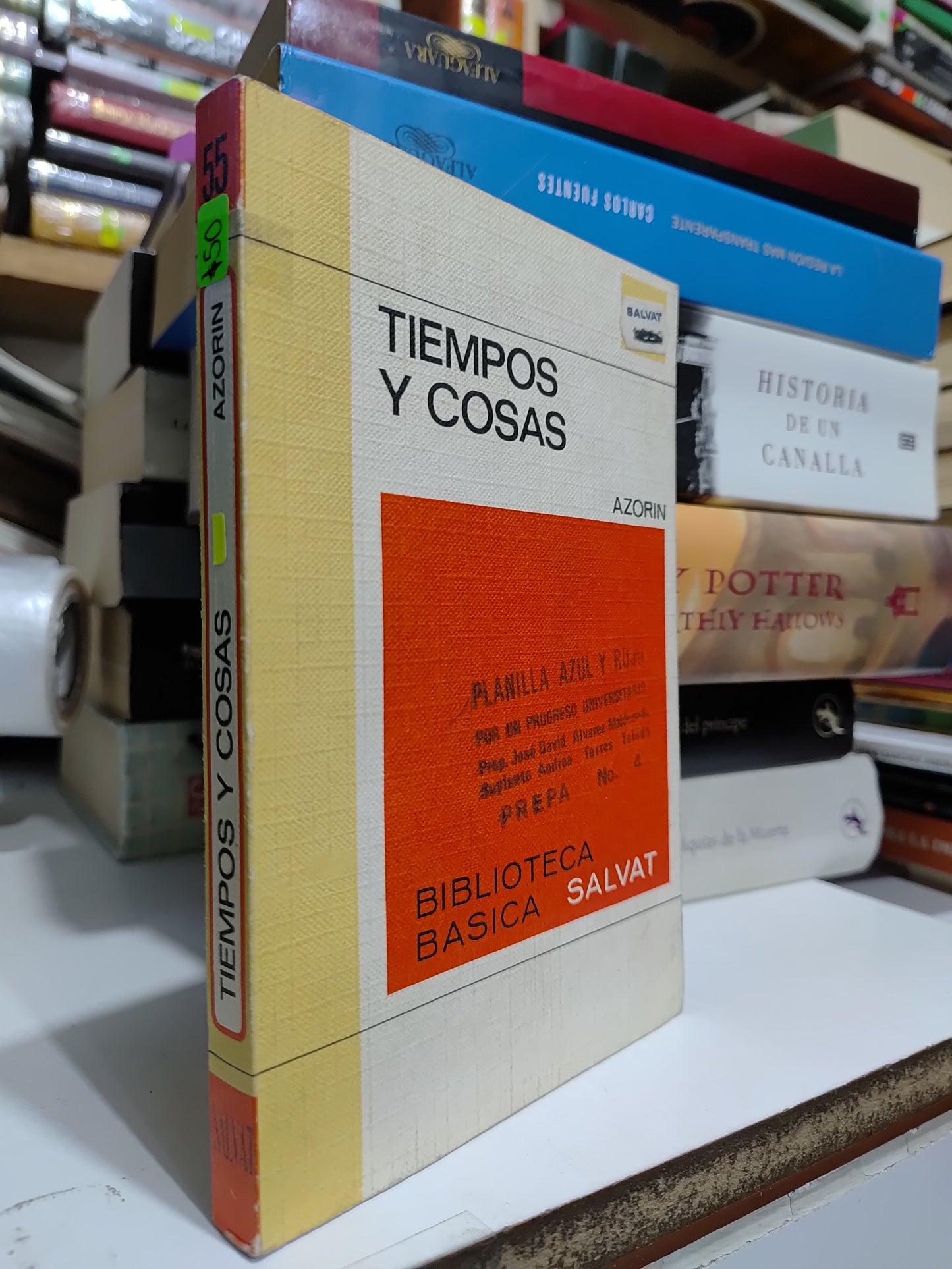 TIEMPOS Y COSAS POR AZORIN USADO NOVELAS JUAREZ 507