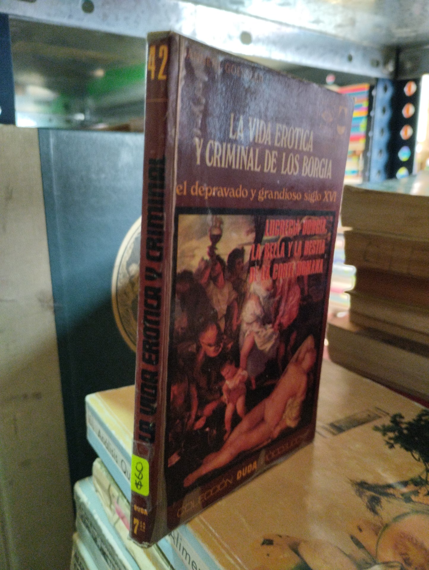 LA VIDA EROTICA Y CRIMINAL DE LOS BORGIA POR HANNERL GOESSELER USADO NOVELAS ALDAMA