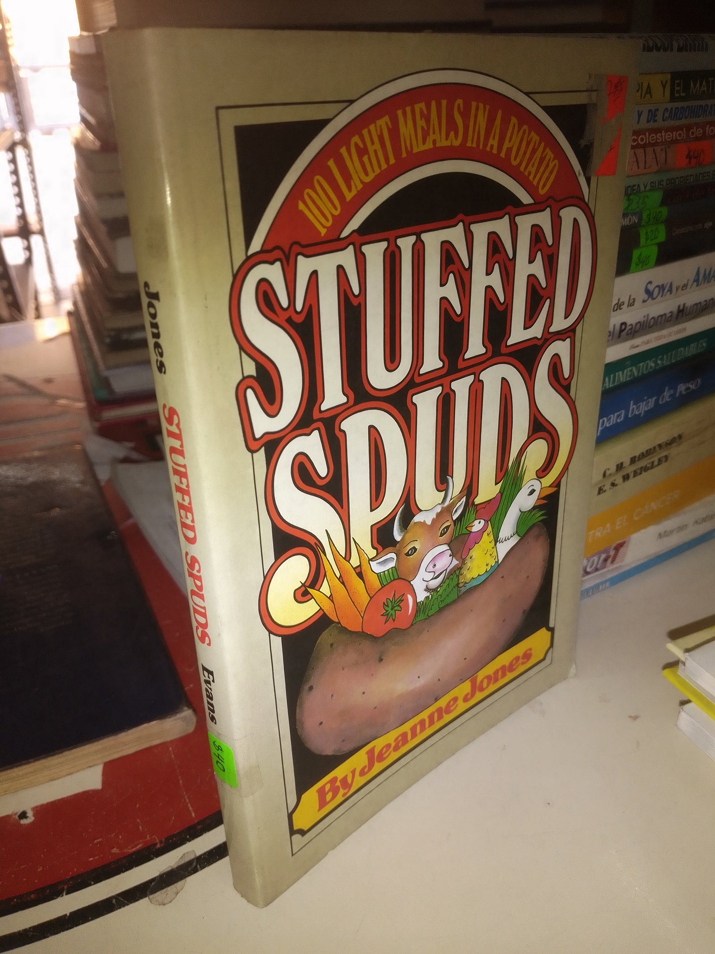 100 LIGHT MEALS IN A POTATO STUFFED SPUDS POR JEANNE JONES USADO COCINA LITERARIO 207