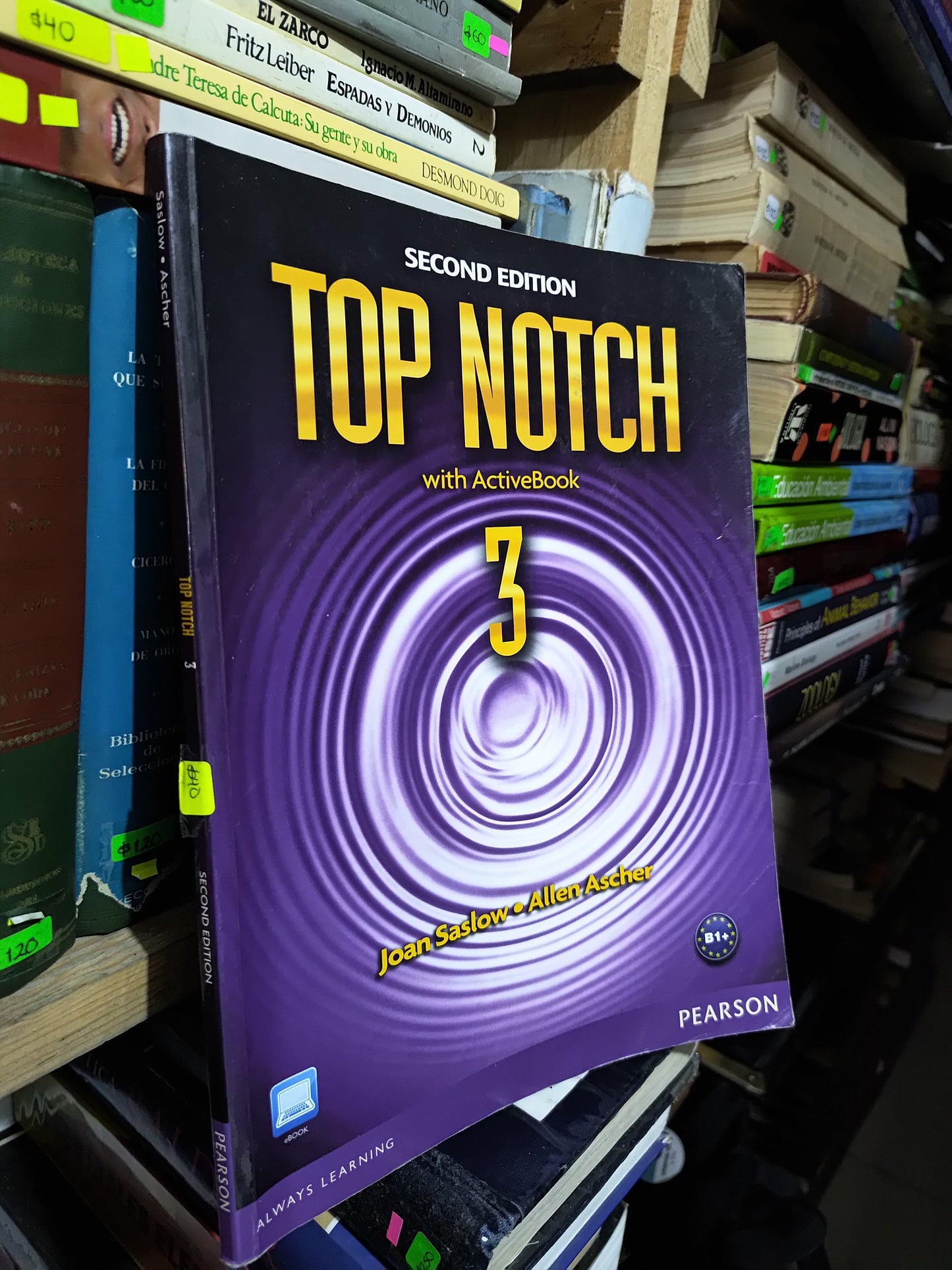 TOP NOTCH 3 SECOND EDITION POR JOAN SASLOW USADO IDIOMAS JUAREZ 507