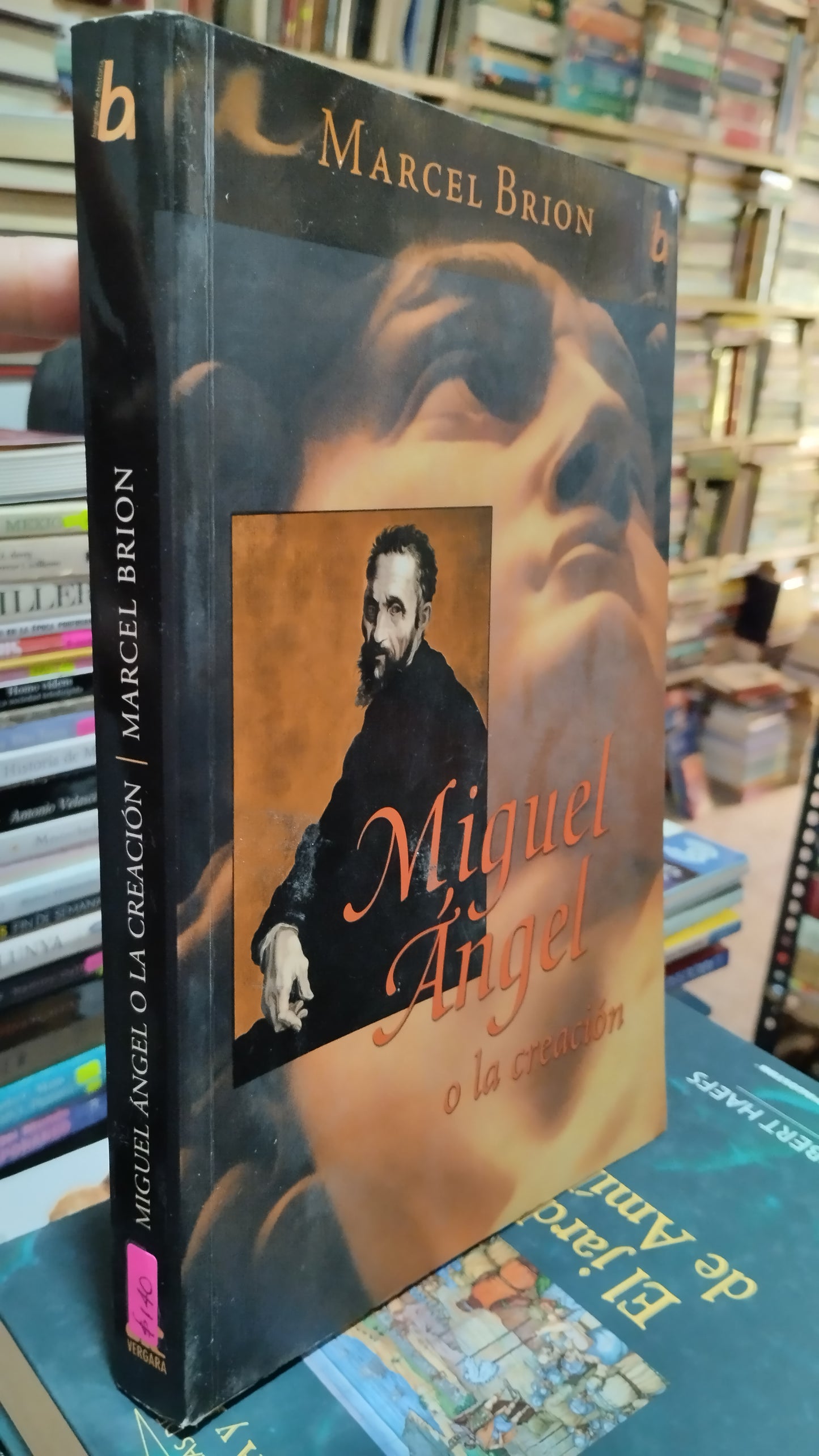 MIGUEL ANGEL O LA CREACION POR MARCEL BRION LIBRO USADO NOVELAS ALDAMA