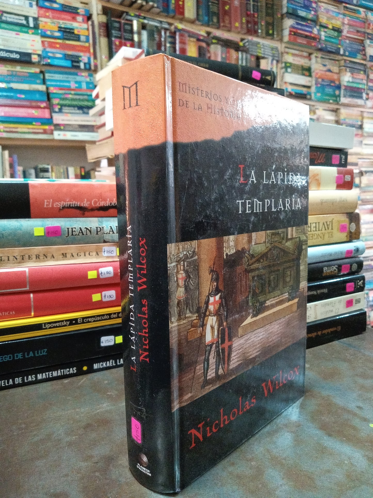 LA LAPIDA TEMPLARIA POR NICHOLAS WILCOX USADO NOVELA ALDAMA