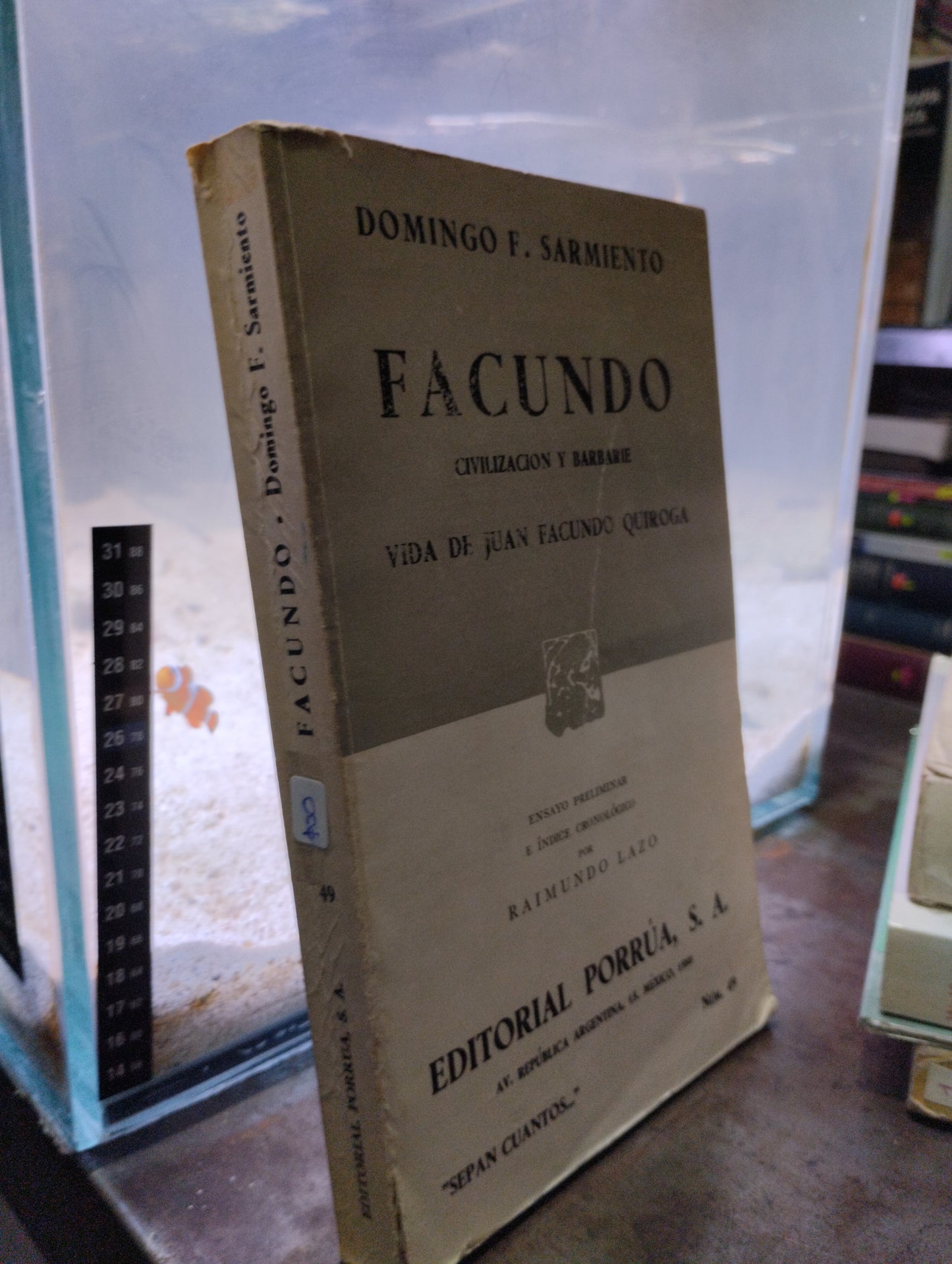 FACUNDO POR DOMINGO F SARMIENTO USADO NOVELAS ALDAMA