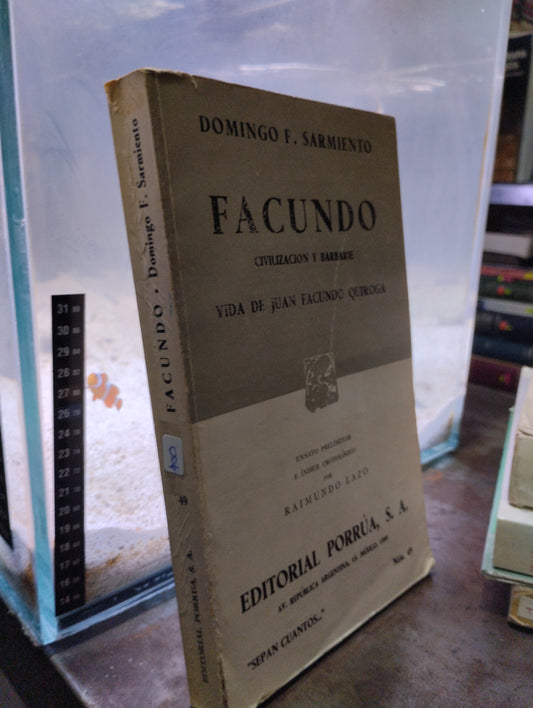 FACUNDO POR DOMINGO F SARMIENTO USADO NOVELAS ALDAMA
