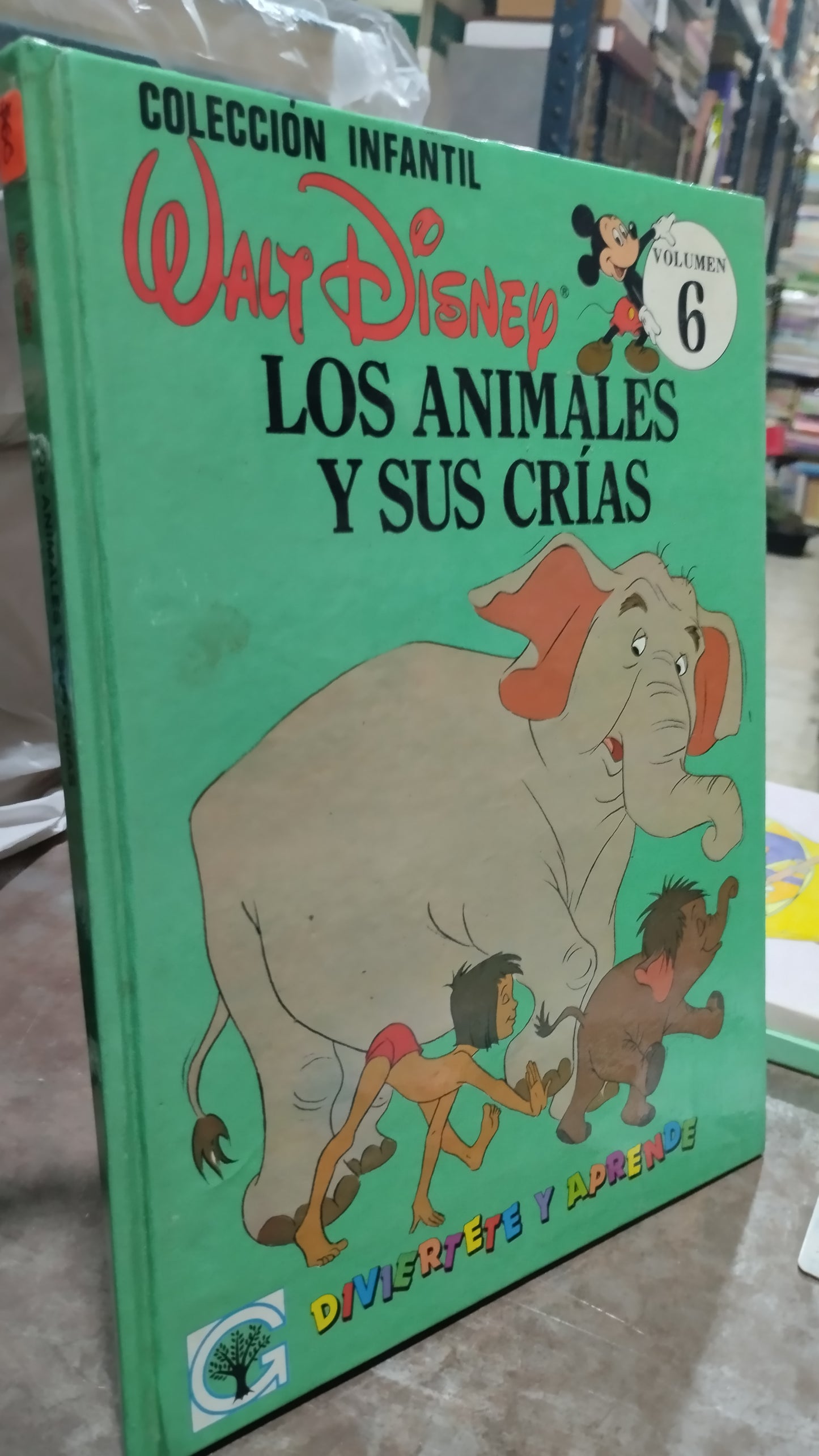 LOS ANIMALES Y SUS CRIAS POR EDITORIAL GROLIER LIBRO USADO INFANTIL ALDAMA