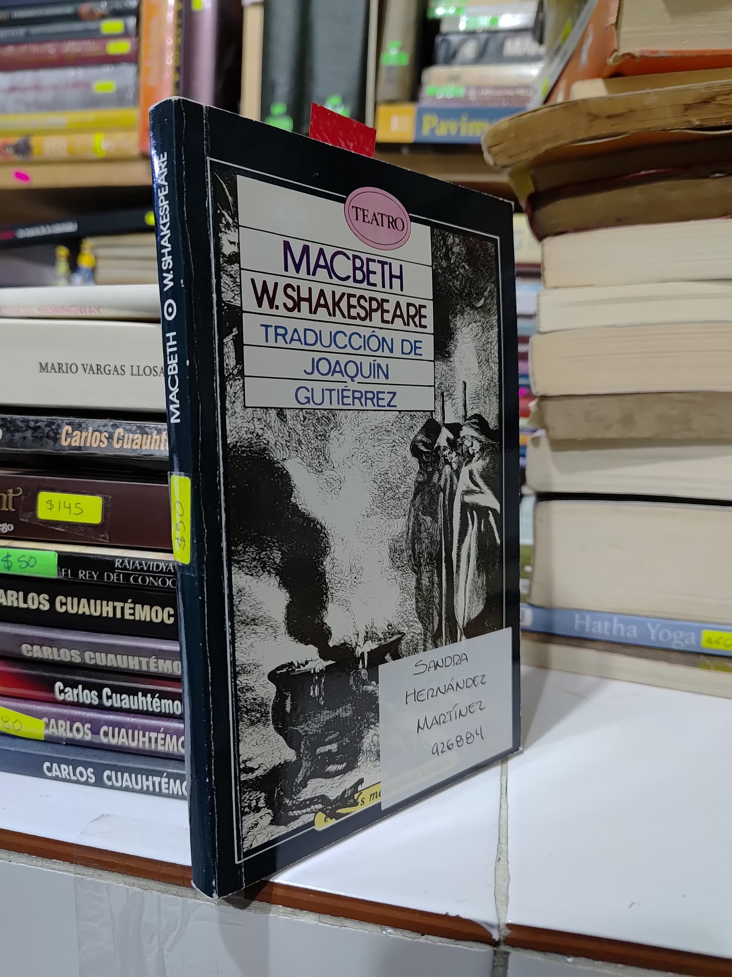TEATRO MACBETH Y W. SHAKESPARE USADO NOVELAS JUAREZ