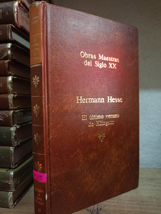 EL ULTIMO VERANO DE KLINGSOR POR HERMAN HESSE USADO NOVELA LITERARIO 305