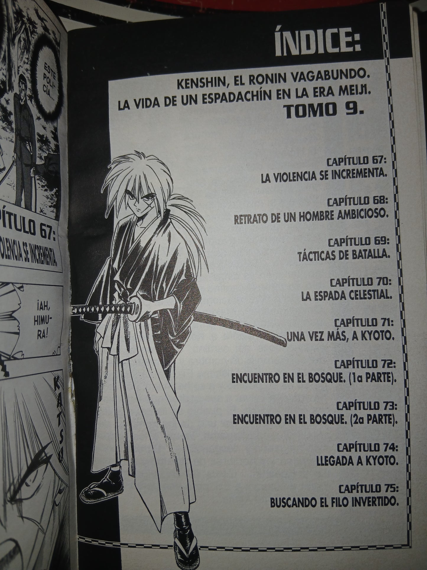 SAMURÁI X 9: LLEGADA A KYOTO POR NOBUHIRO WATSUKI USADO MANGA LITERARIO 207