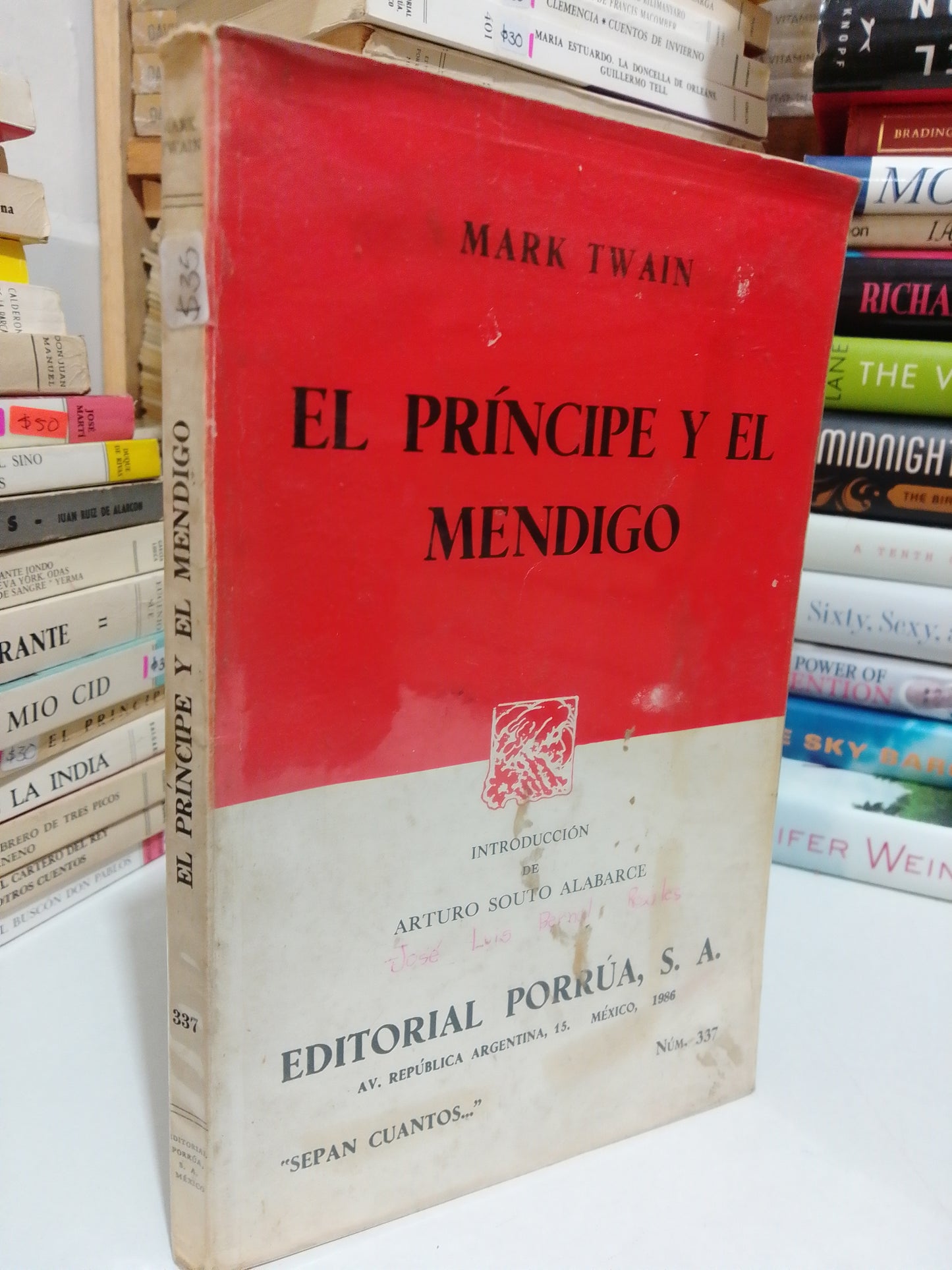 EL PRÍNCIPE Y EL MENDIGO POR MARK TWAIN USADO NOVELA JUÁREZ