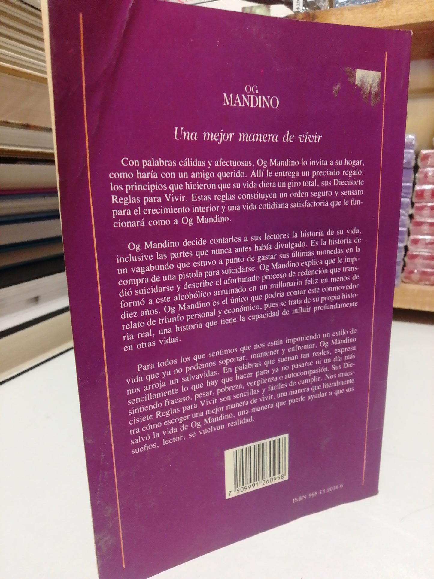 UNA MEJOR MANERA DE VIVIR POR OG MANDINO USADO SUPERACIÓN PERSONAL JUÁREZ