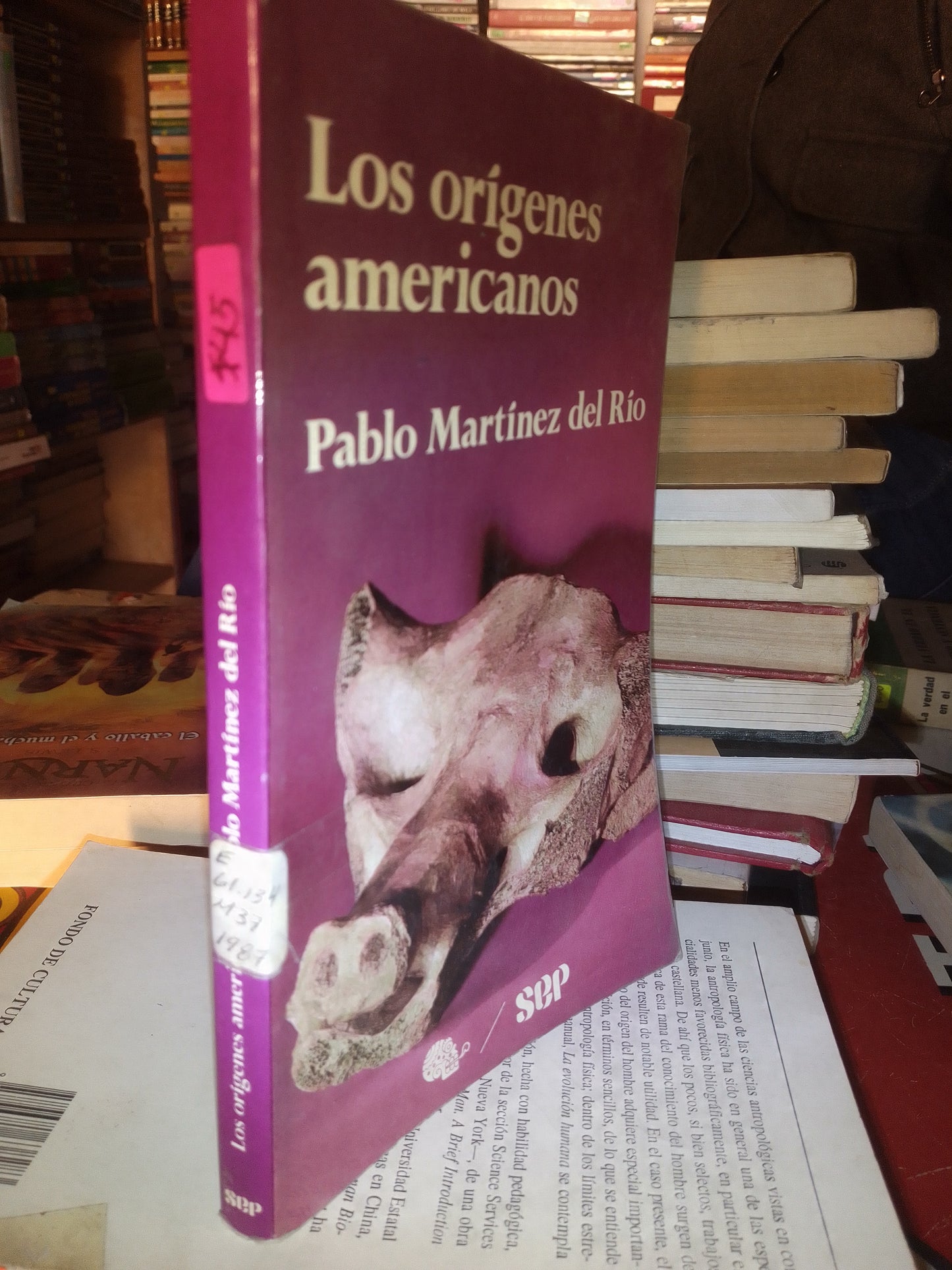 LOS ORIGENES AMERICANOS POR PABLO MARTÍNEZ DEL RIO USADO HISTORIA LITERARIO 207