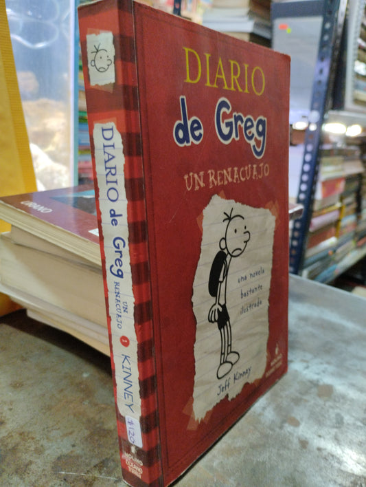 DIARIO DE GREG UN RENACUAJO POR JEFF KINNEY USADO INFANTIL ALDAMA