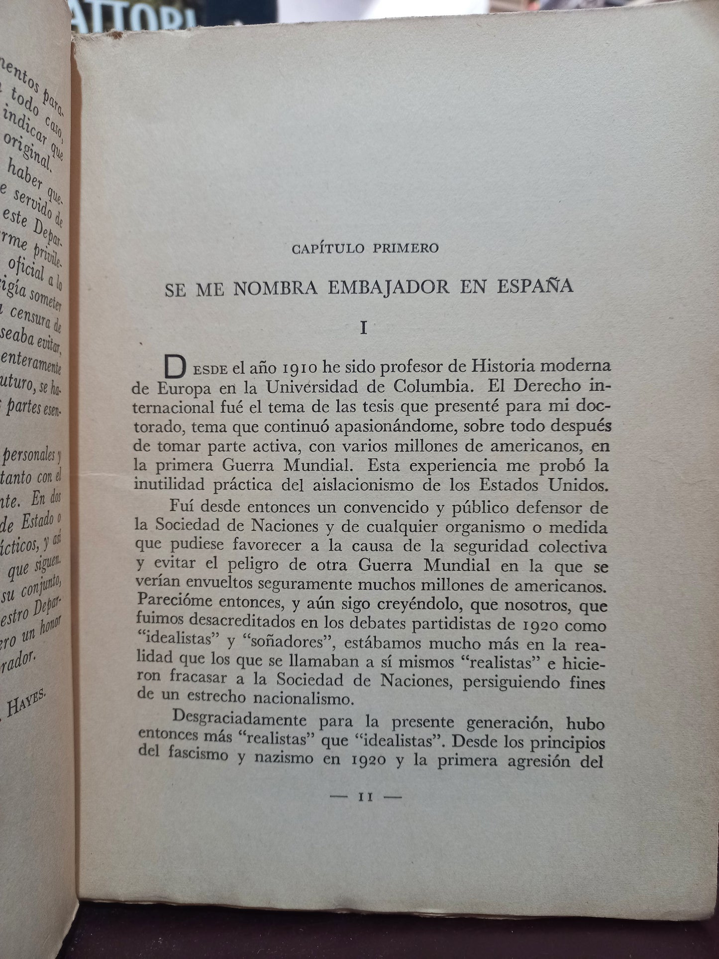 MISIÓN DE GUERRA EN ESPAÑA POR CARLTON J.H. HAYES USADO HISTORIA LITERARIO 305
