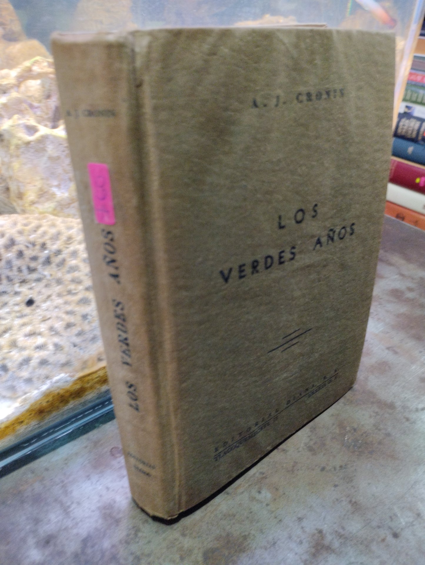 LOS VERDES AÑOS PIR A J CRONIN USADO NOVELAS ALDAMA