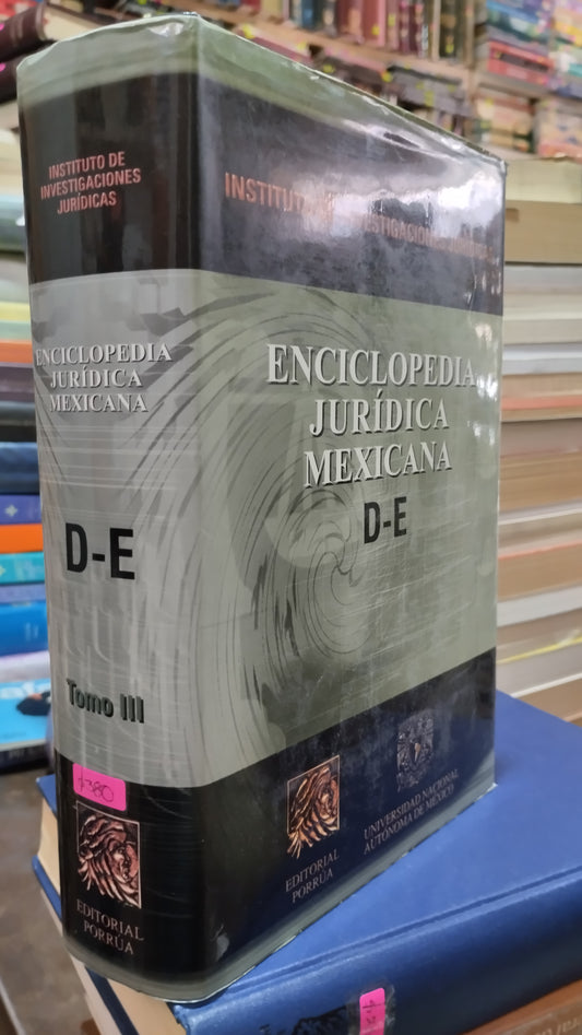ENCICLOPEDIA JURIDICA MEXICANA D-E TOMO III LIBRO USADO DERECHO ALDAMA