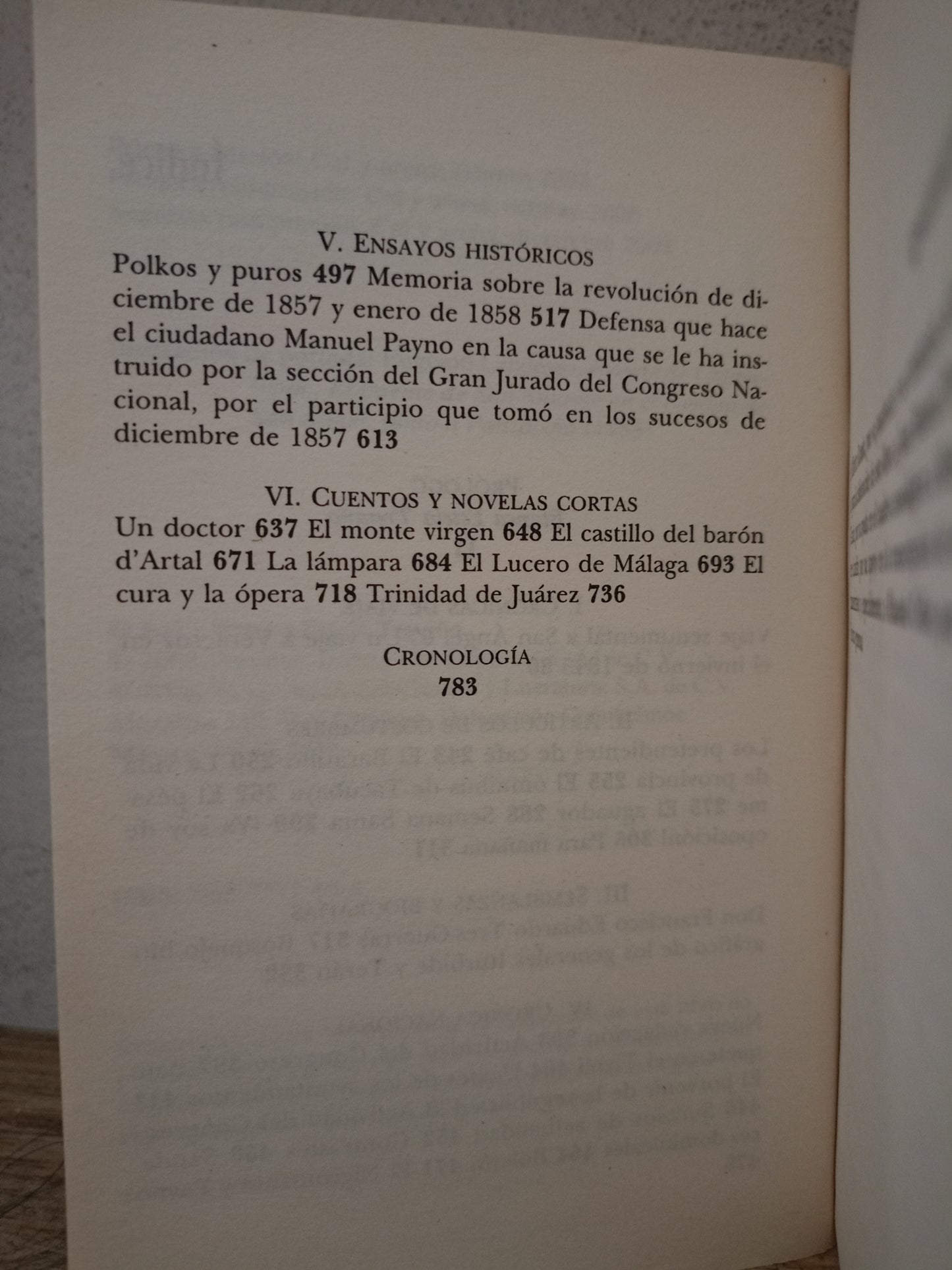 LOS IMPRESCINDIBLES DE MANUEL PAYNO USADO NOVELA LITERARIO 305