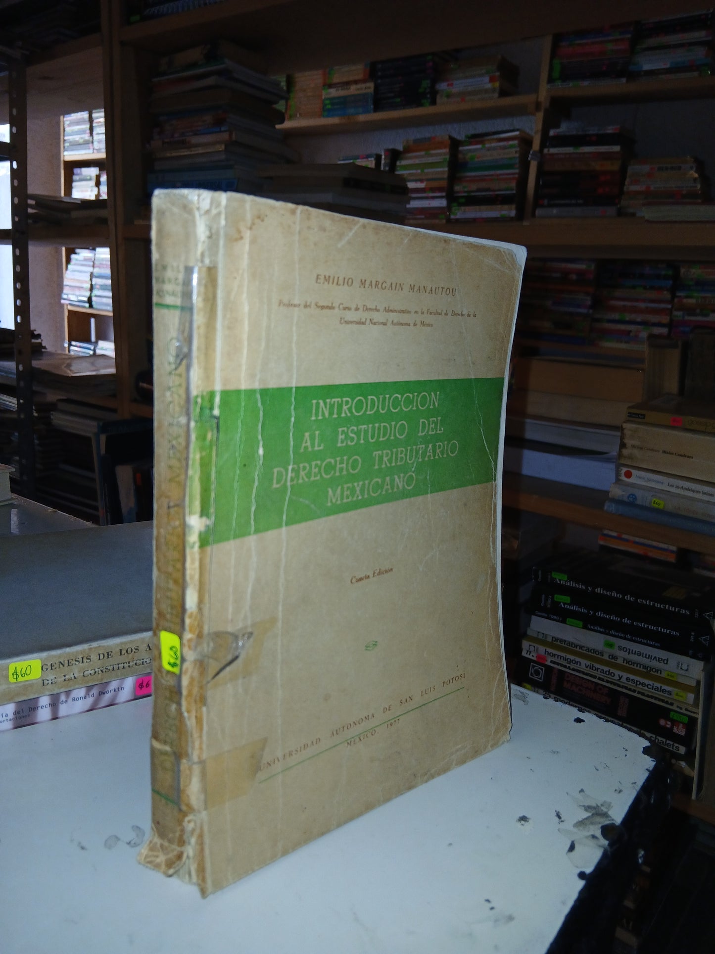 INTRODUCCIÓN AL ESTUDIO DEL DERECHO TRIBUTARIO MEXICANO POR EMILIO MARGAIN MANAUTOU USADO DERECHO LITERARIO 207
