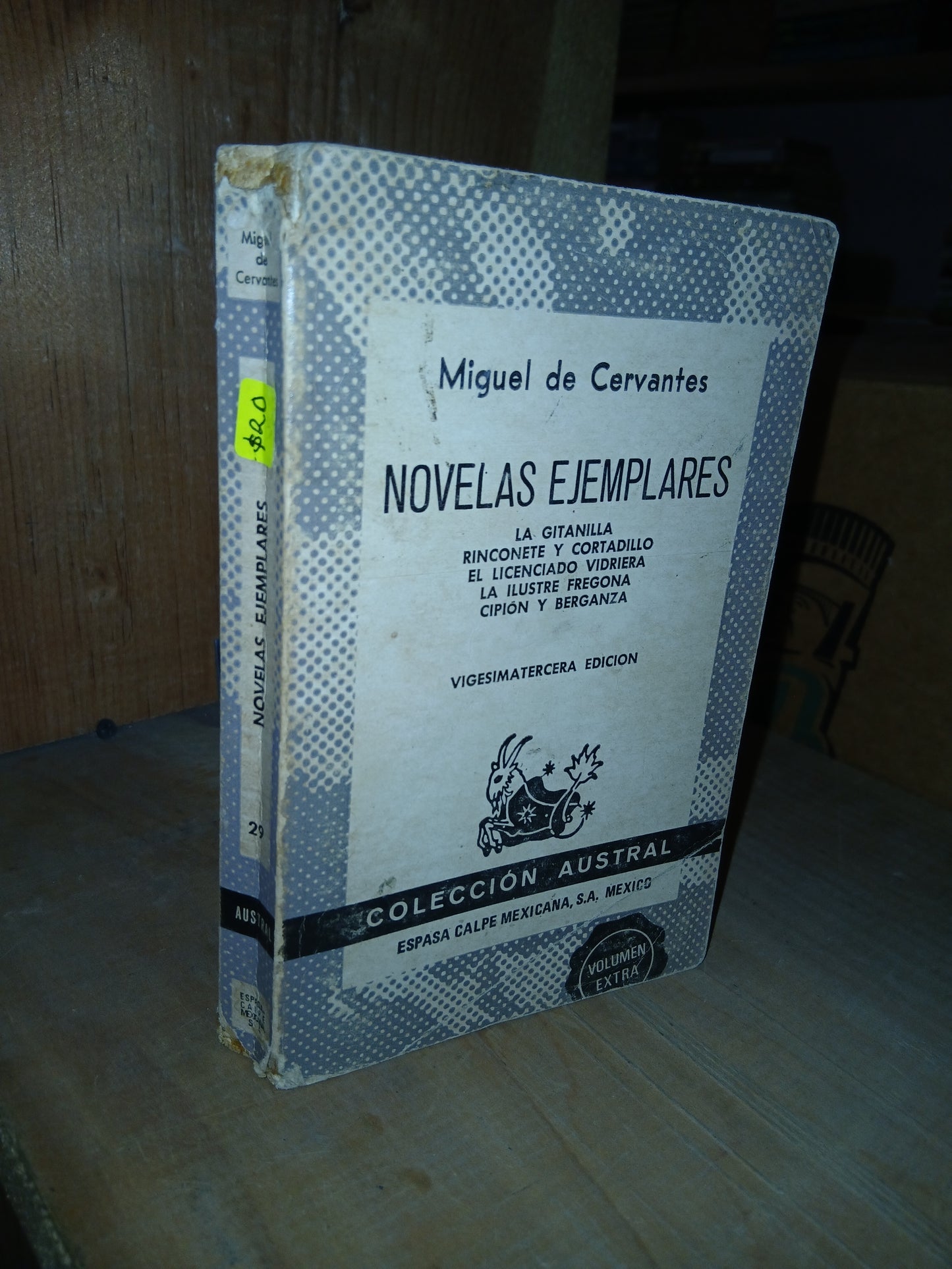 NOVELAS EJEMPLARES POR MIGUEL DE CERVANTES USADO NOVELA LITERARIO 207
