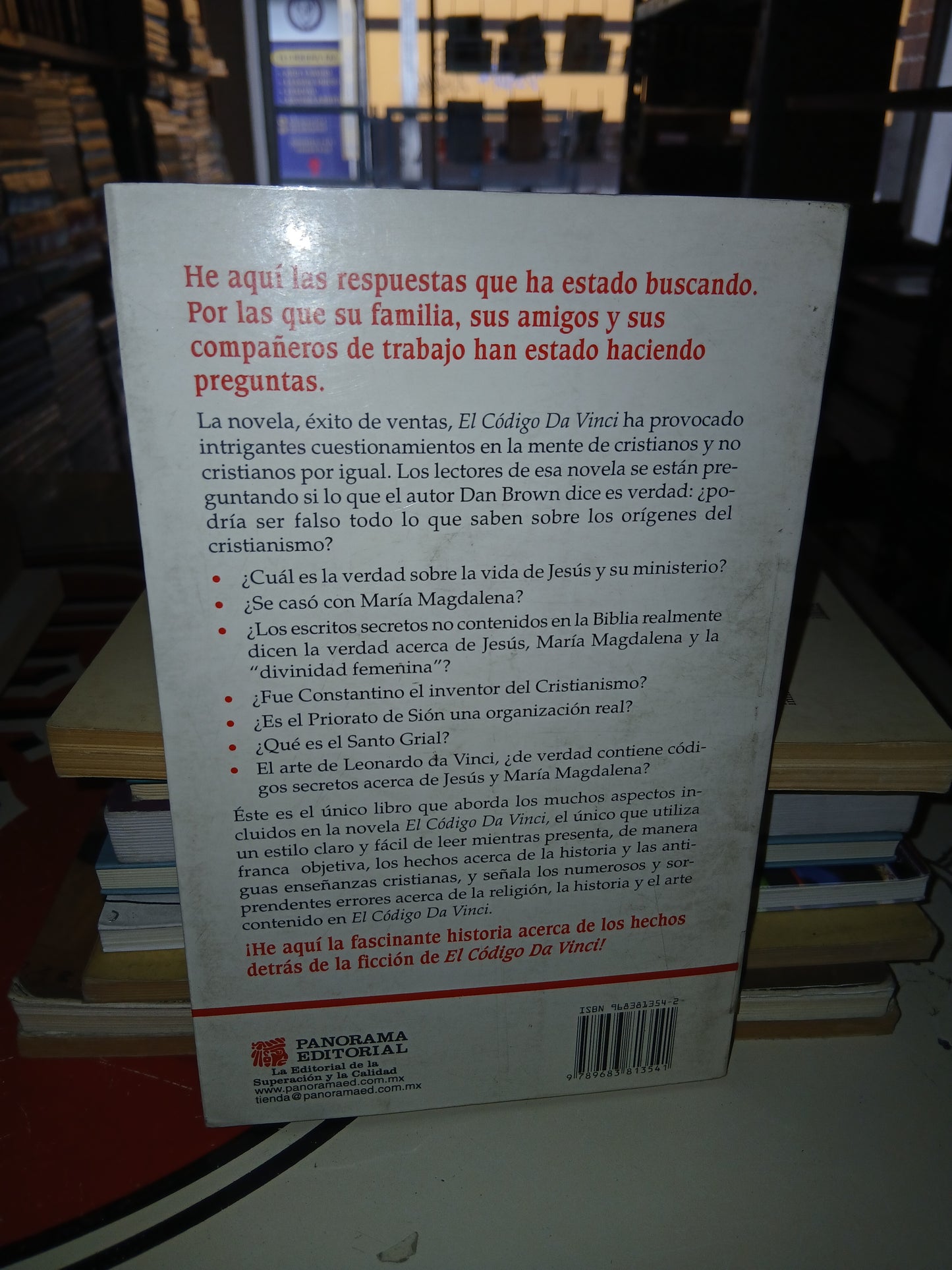 EL CÓDIGO DA VINCI DESCODIFICADO POR AMY WELBORN USADO NOVELA LITERARIO 207