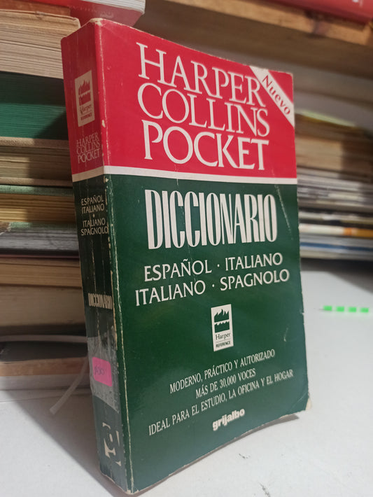 HARPER COLLINS POCKET DICCIONARIO ESPAÑOL ITALIANO GRIJALBO USADO IDIOMAS JUÁREZ