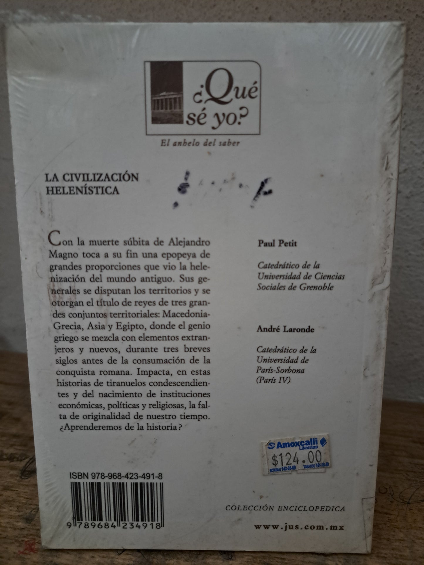 LA CIVILIZACIÓN HELENÍSTICA PAUL PETIT Y ANDRE LARONDE NUEVO LIBROS NUEVOS LITERARIO 305